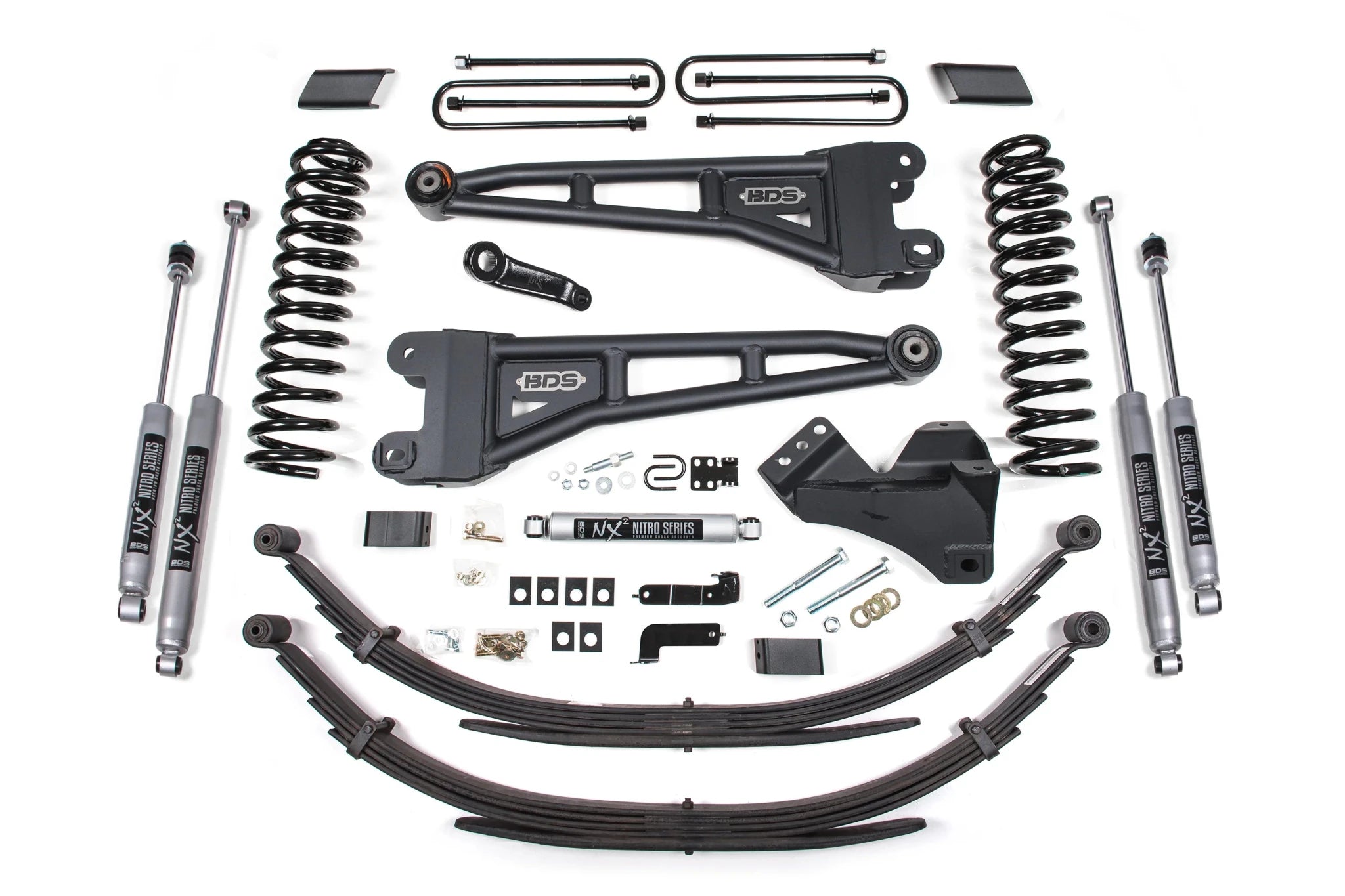 BDS Suspension 4 Inch Lift Kit w/ Radius Arm (2017 - 2019 Powerstroke 4WD) - Southern Diesel Supply