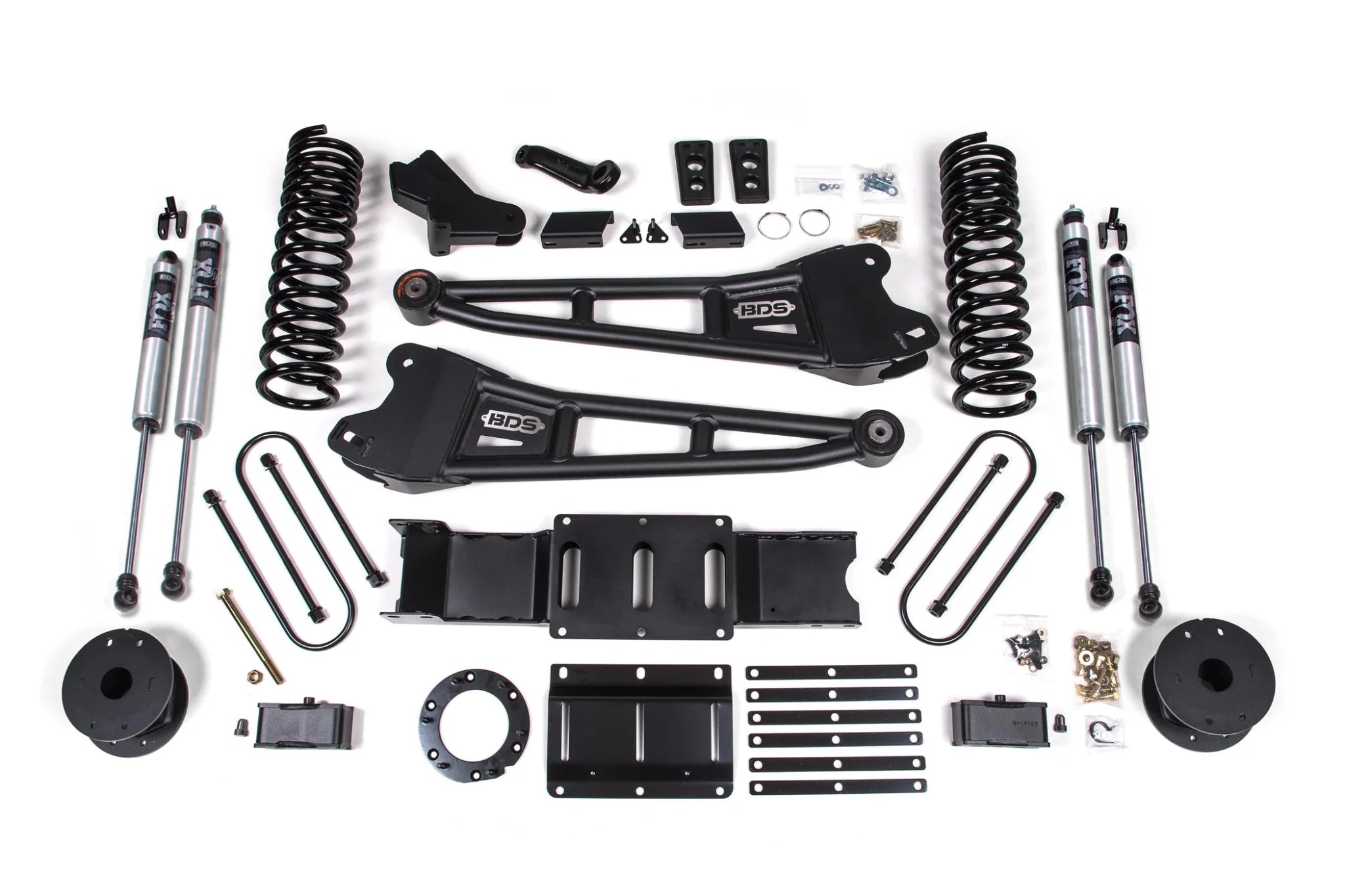 BDS Suspension 4 Inch Lift Kit w/ Radius Arm (2019 - 2024 3500 Cummins Rear Air Ride, 4WD) - Southern Diesel Supply