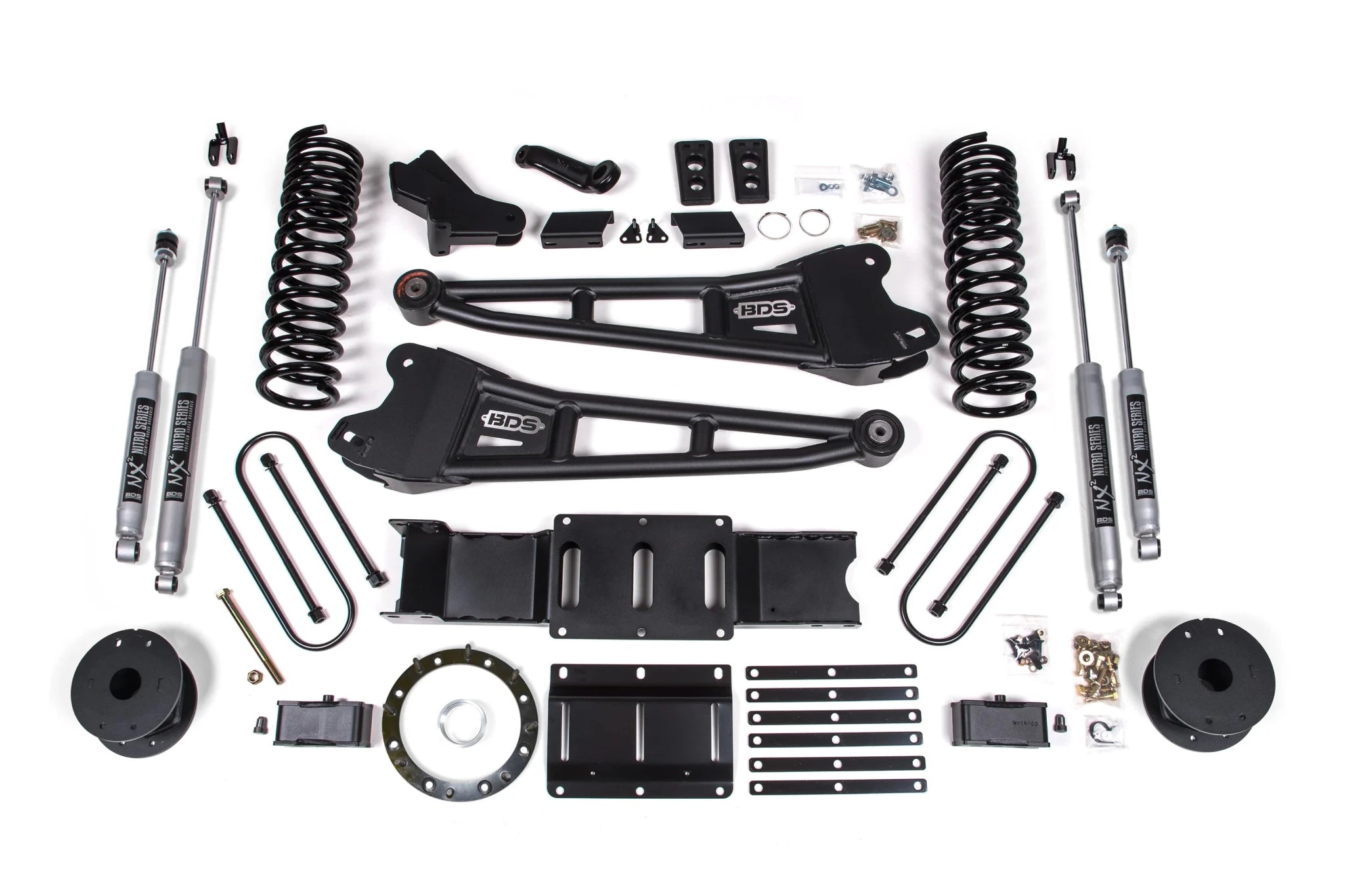 BDS Suspension 4 Inch Lift Kit w/ Radius Arm (2019 - 2024 3500 Cummins Rear Air Ride, 4WD) - Southern Diesel Supply