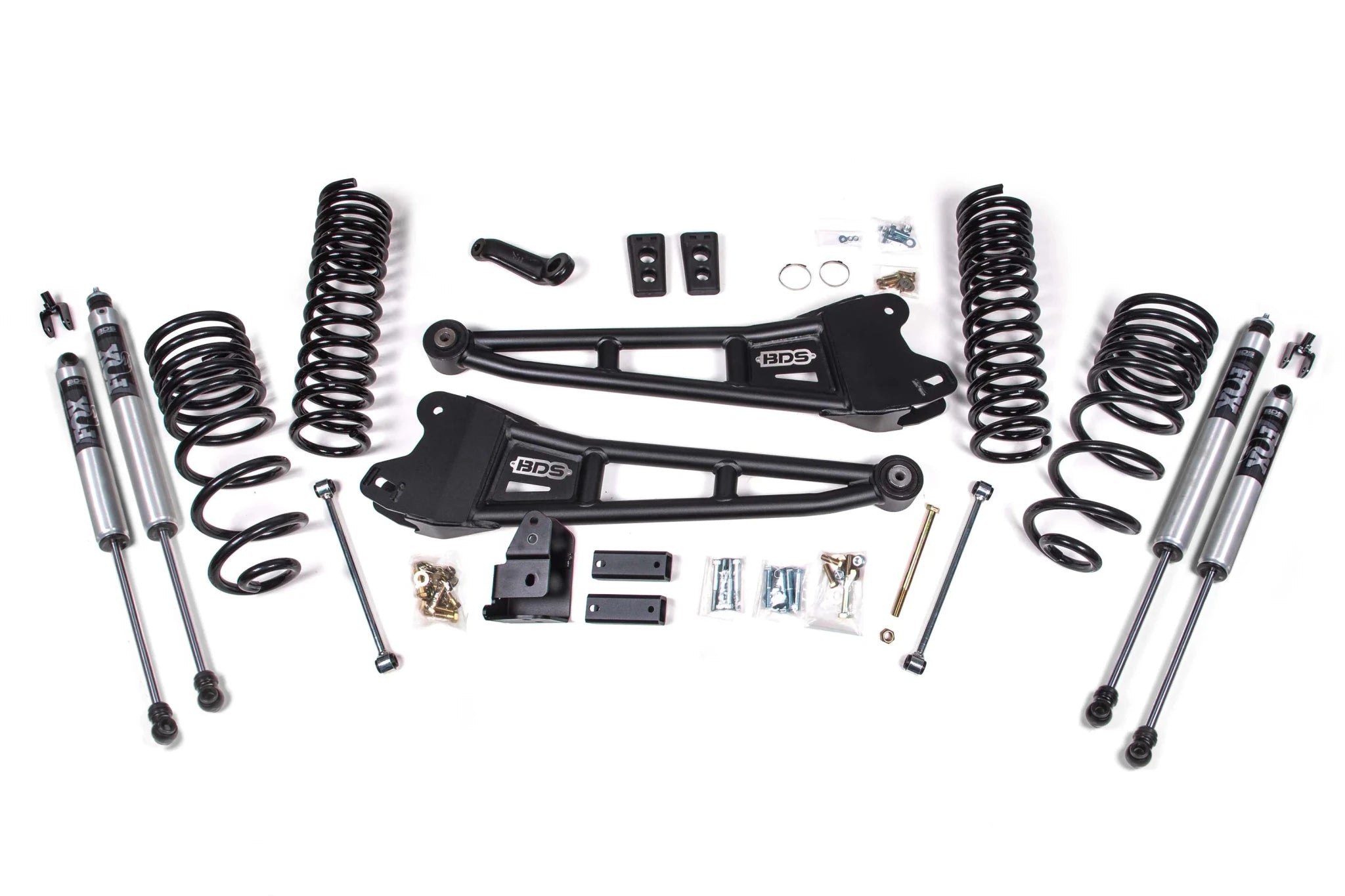 BDS Suspension 4 Inch Lift Kit w/ Radius Arm(201 - 2018 2500 Cummins 4WD) - Southern Diesel Supply