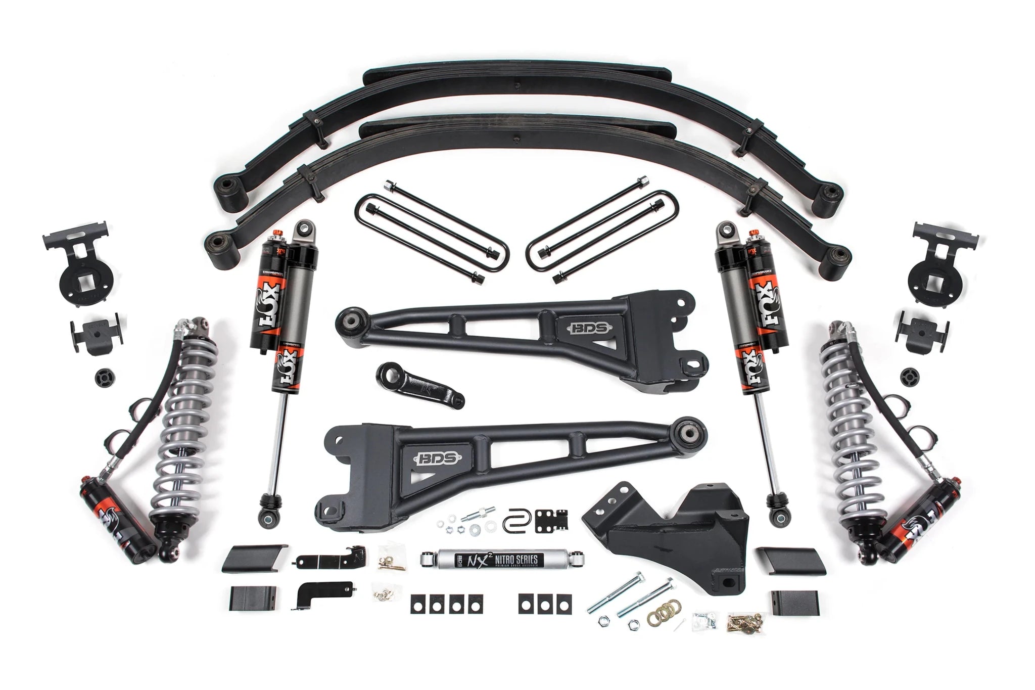 BDS Suspension 4WD 5 Inch Lift Kit w/ Radius Arm FOX 2.5 Coil - Over Conversion Performance Elite (2023 - 2024 Powerstroke) - Southern Diesel Supply