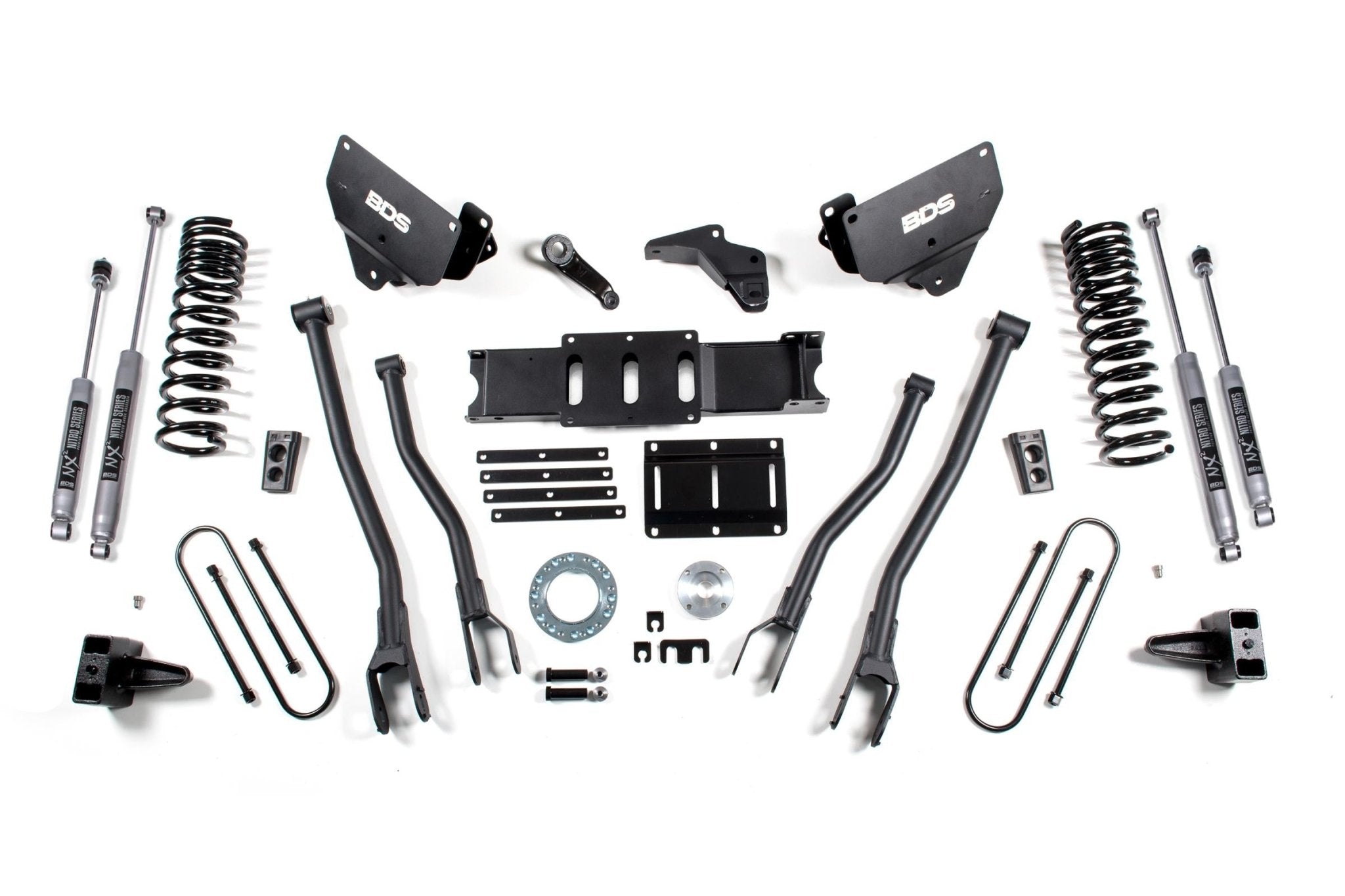 BDS Suspension 6 Inch Lift Kit w/ 4 - Link (2013 - 2018 3500 Cummins 4WD) - Southern Diesel Supply