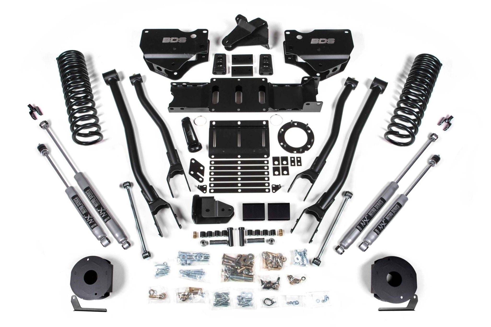 BDS Suspension 6 Inch Lift Kit w/ 4 - Link (2019 - 2024 2500 Cummins Rear Air Ride, 4WD) - Southern Diesel Supply