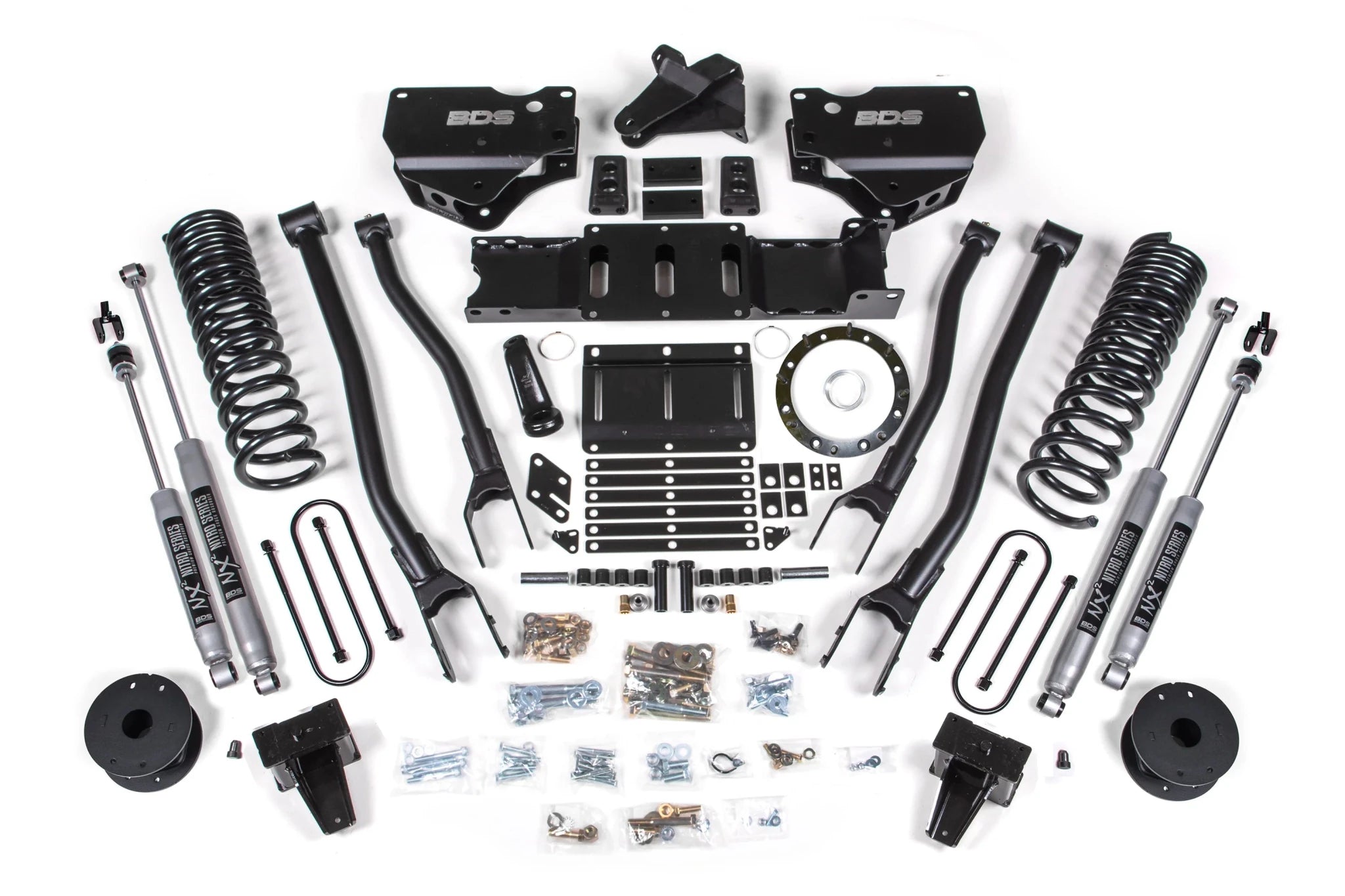 BDS Suspension 6 Inch Lift Kit w/ 4 - Link (2019 - 2024 3500 Cummins Rear Air Ride, 4WD) - Southern Diesel Supply