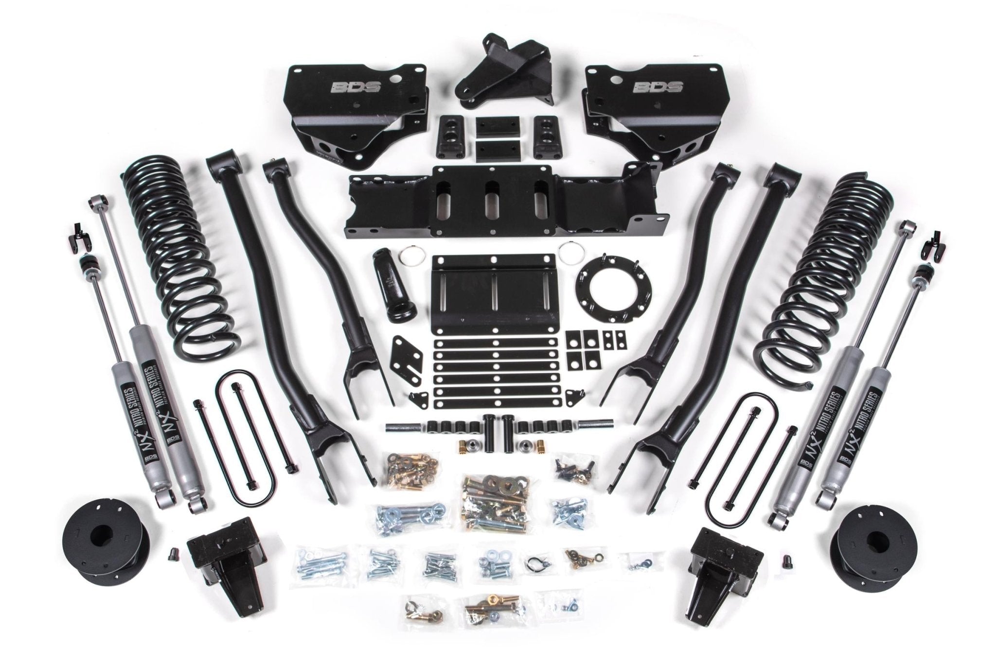 BDS Suspension 6 Inch Lift Kit w/ 4 - Link (2019 - 2024 3500 Cummins Rear Air Ride, 4WD) - Southern Diesel Supply