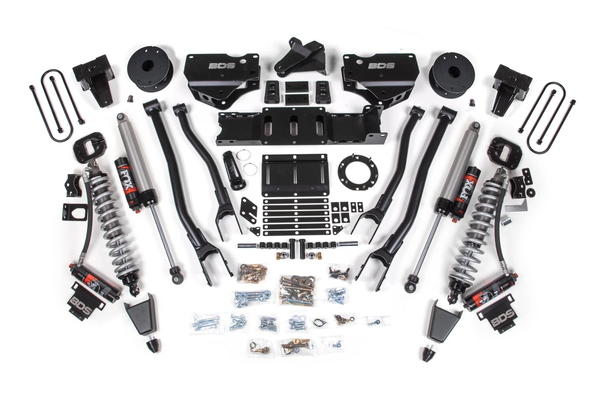 BDS Suspension 6 Inch Lift Kit w/ 4-Link | FOX 2.5 Coil-Over Conversion (2019-2024 3500 6.7L Cummins 4WD) - Southern Diesel Supply