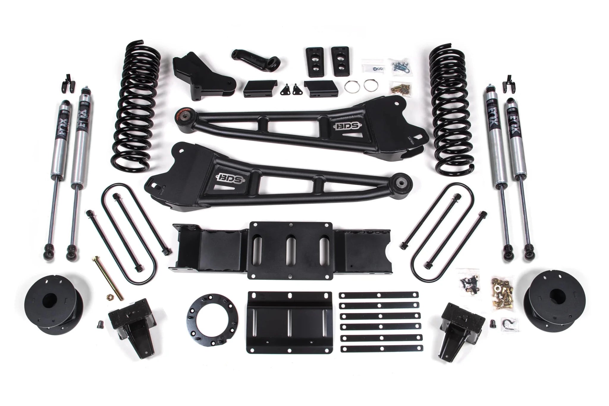 BDS Suspension 6 Inch Lift Kit w/ Radius Arm (2019 - 2024 3500 Cummins Rear Air Ride, 4WD) - Southern Diesel Supply