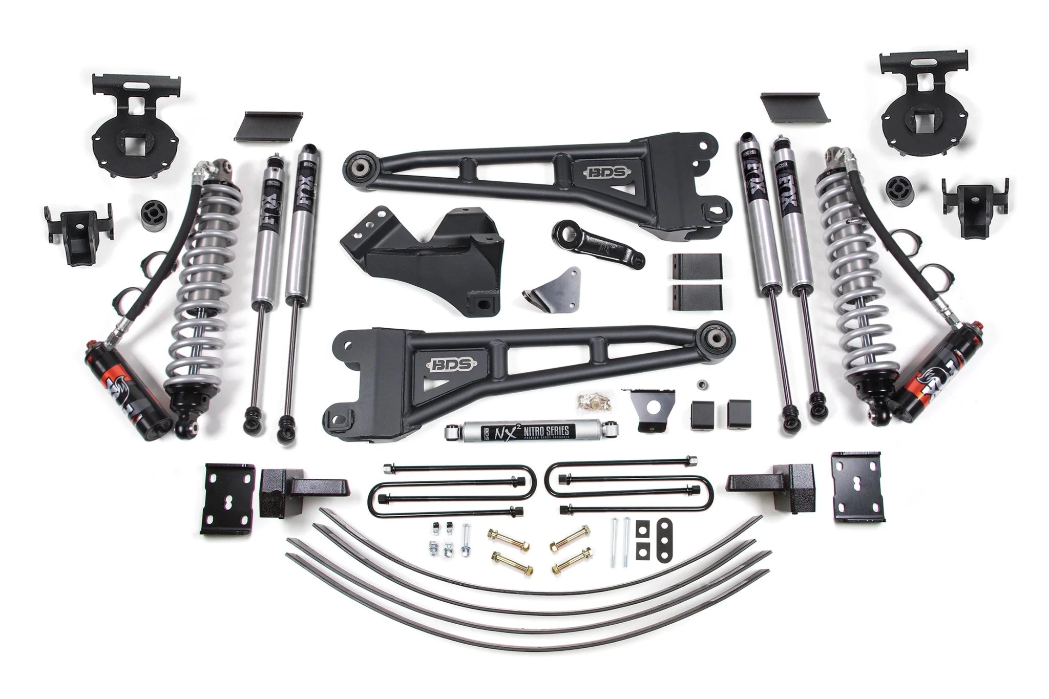 BDS Suspension 6 Inch Lift Kit w/ Radius Arm FOX 2.5 Performance Elite Coil - Over Conversion (2005 - 2007 Powerstroke 4WD) - Southern Diesel Supply