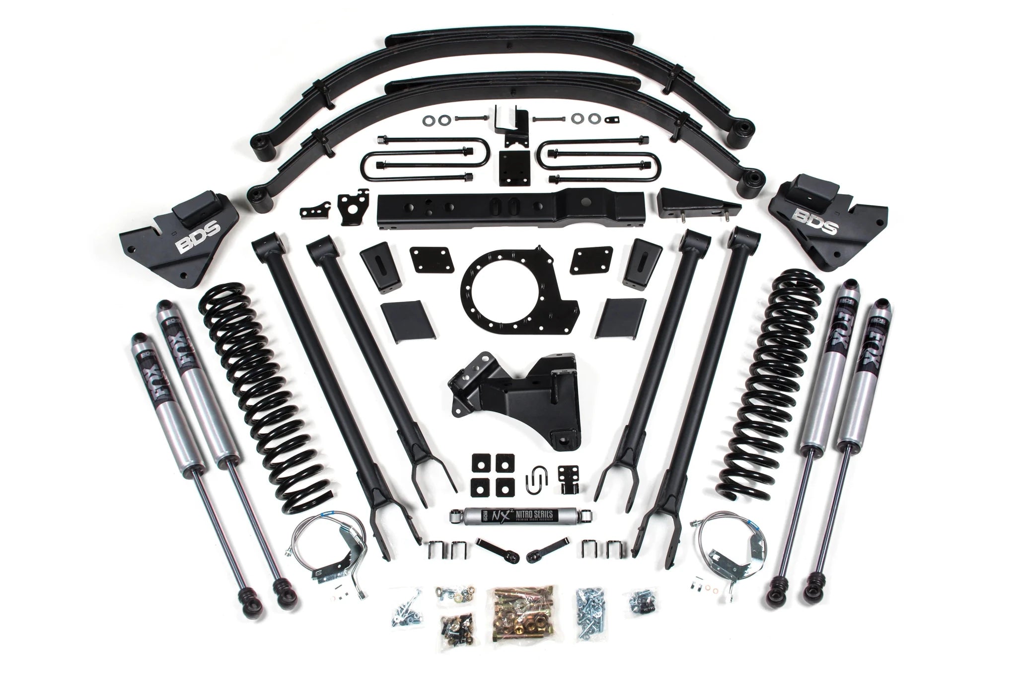 BDS Suspension 8 Inch Lift Kit 4 - Link Conversion (2017 - 2019 Powerstroke 4WD) - Southern Diesel Supply
