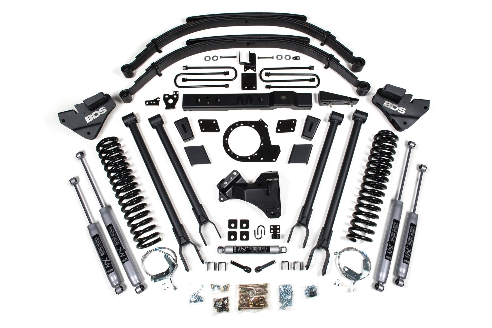 BDS Suspension 8 Inch Lift Kit 4 - Link Conversion (2017 - 2019 Powerstroke 4WD) - Southern Diesel Supply