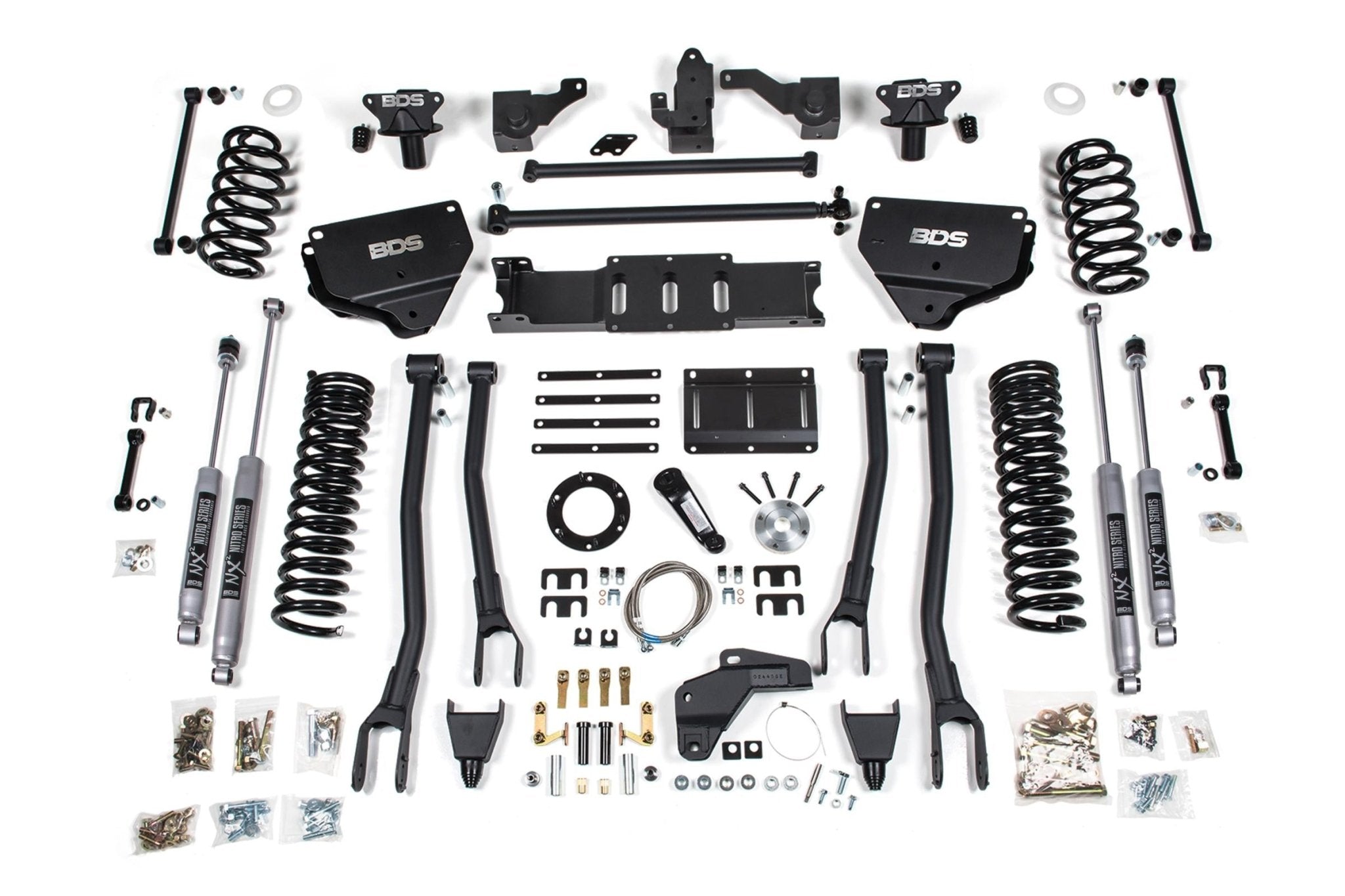 BDS Suspension 8 Inch Lift Kit w/ 4 - Link (2014 - 2018 2500 Cummins 4WD) - Southern Diesel Supply