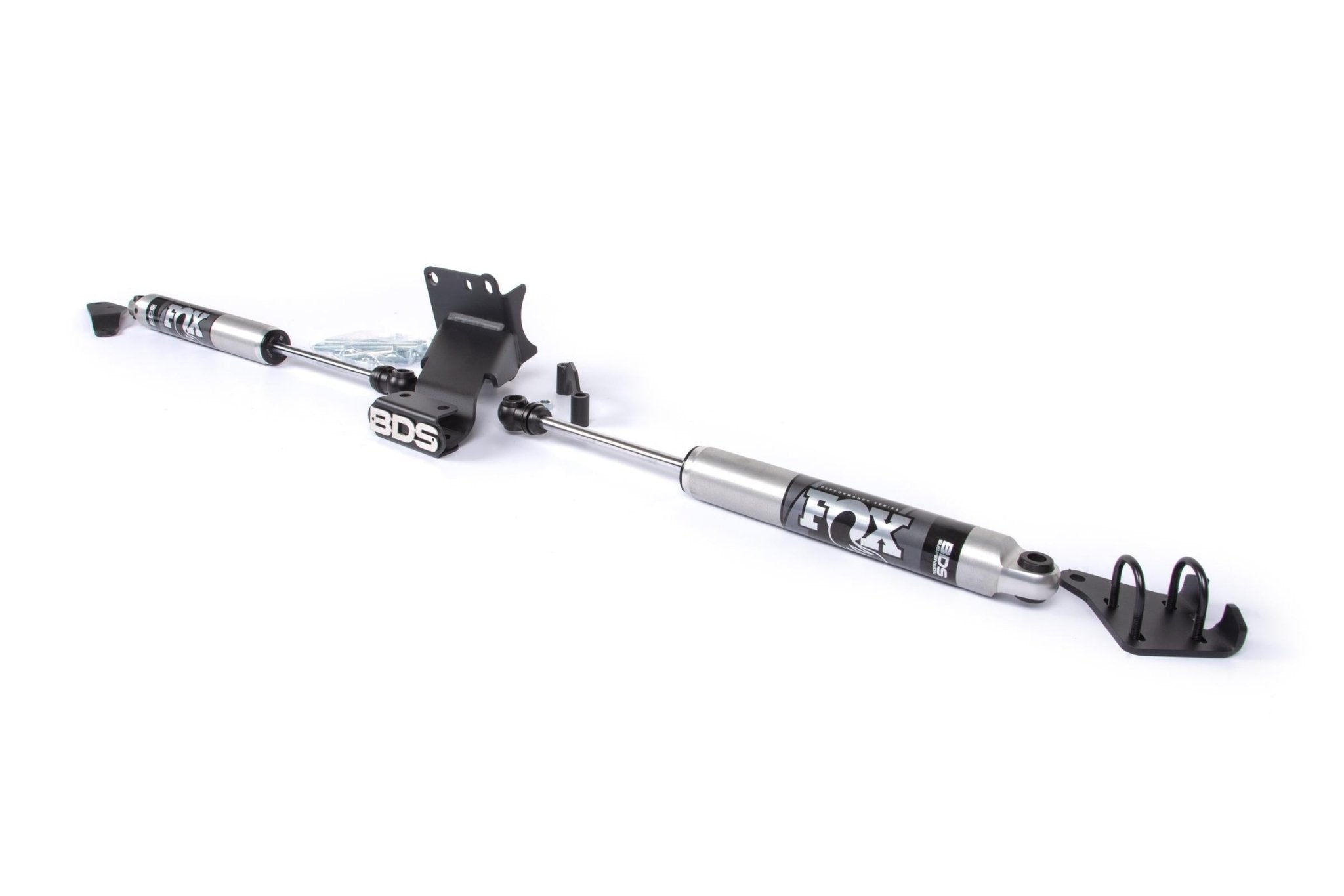 BDS Suspension BDS2031DF Dual Steering Stabilizer Kit w/ FOX 2.0 Performance Shocks T - Style Steering (2019 - 2026/24 Cummins 4WD) - Southern Diesel Supply