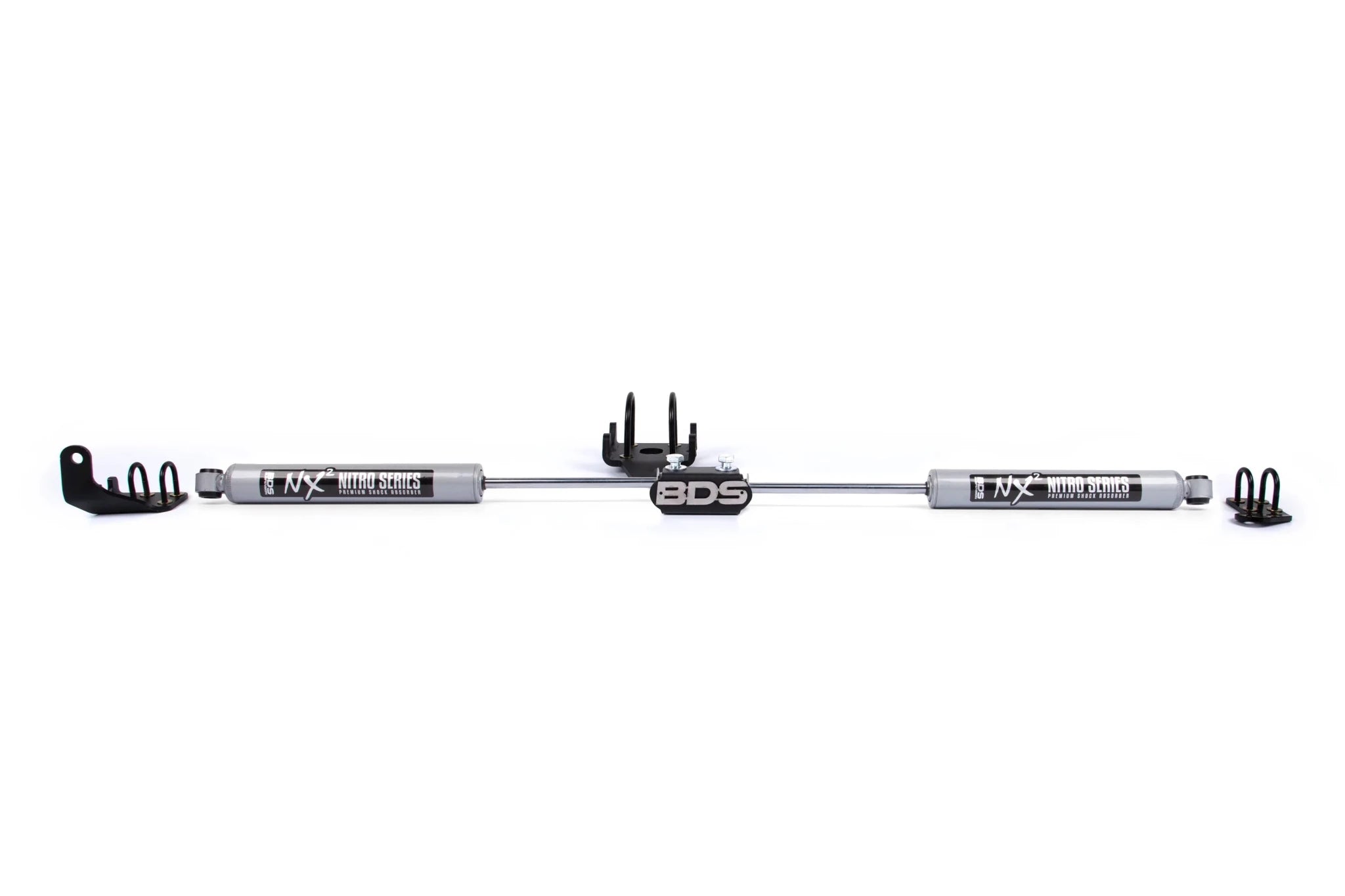 BDS Suspension Dual Steering Stabilizer Kit w/ NX2 Shocks (1994-2008 59./6.7L Cummins 4WD) - Southern Diesel Supply