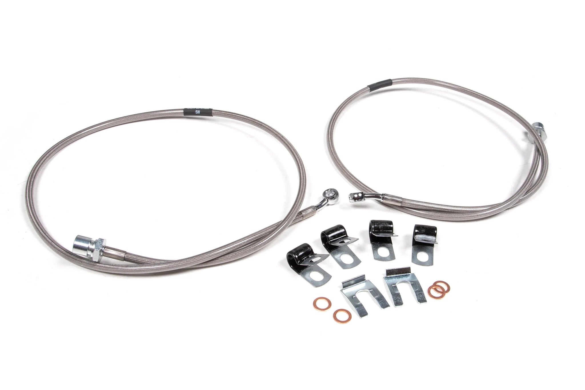 BDS Suspension Front Brake Line Set for 4-8 Inch Lift (2014/13-2023 6.7L Cummins 4WD) - Southern Diesel Supply