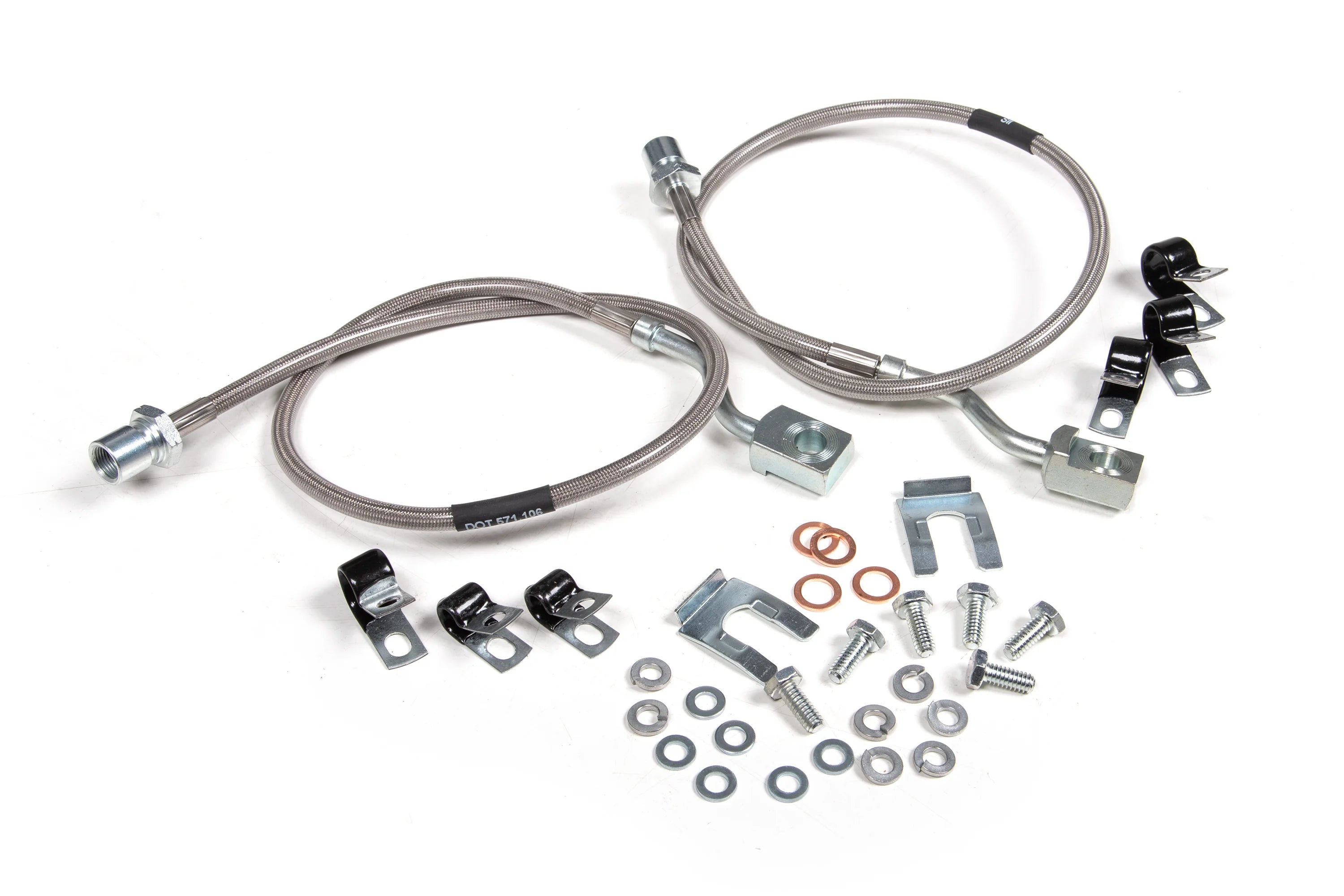 BDS Suspension Front Brake Line Set 6 Inch Lift (2011-2026 6.6L Duramax))