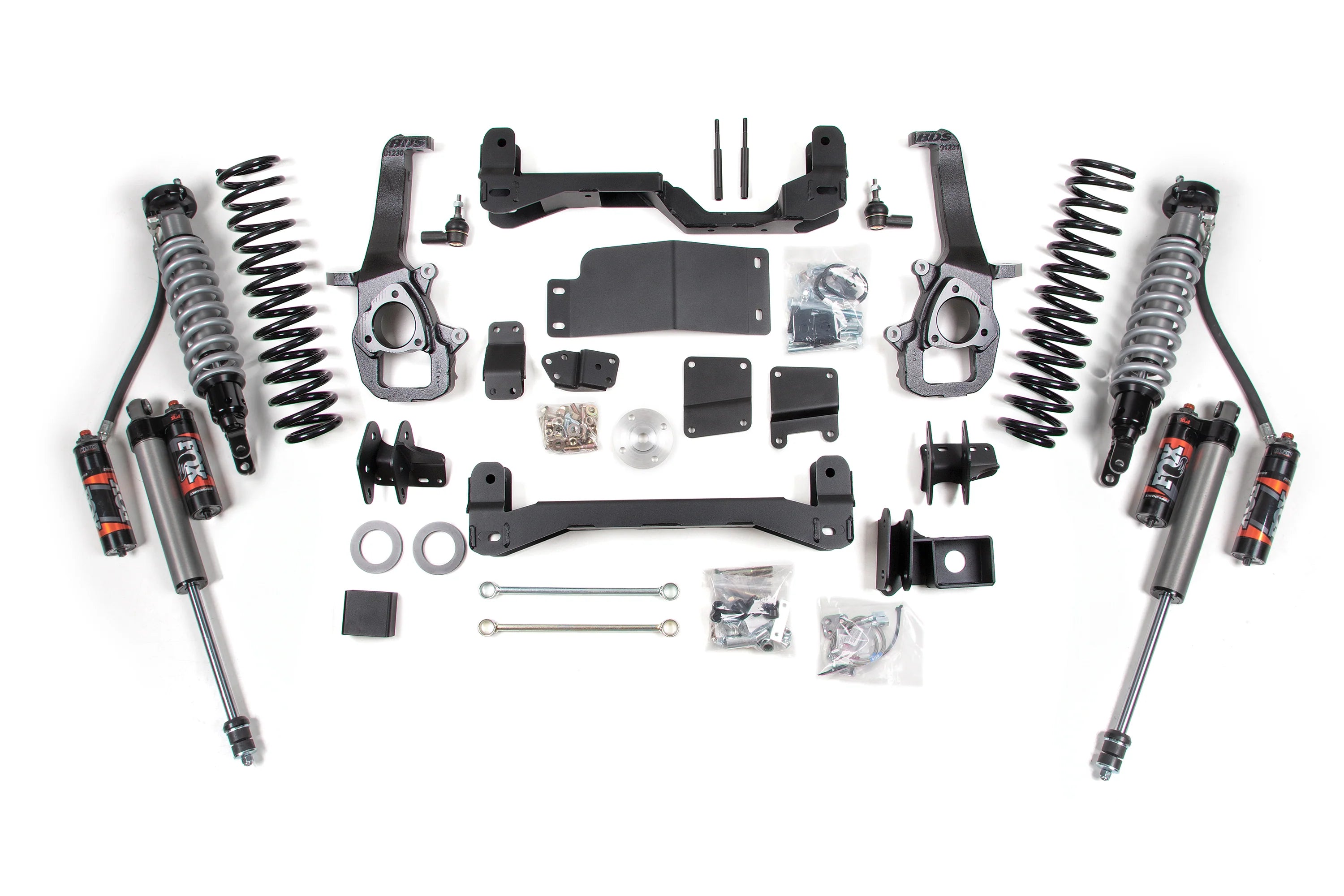 BDS Suspension 4 Inch Lift Kit FOX 2.5 Performance Elite Coilover (2014-2018 3.0L Cummins 4WD)