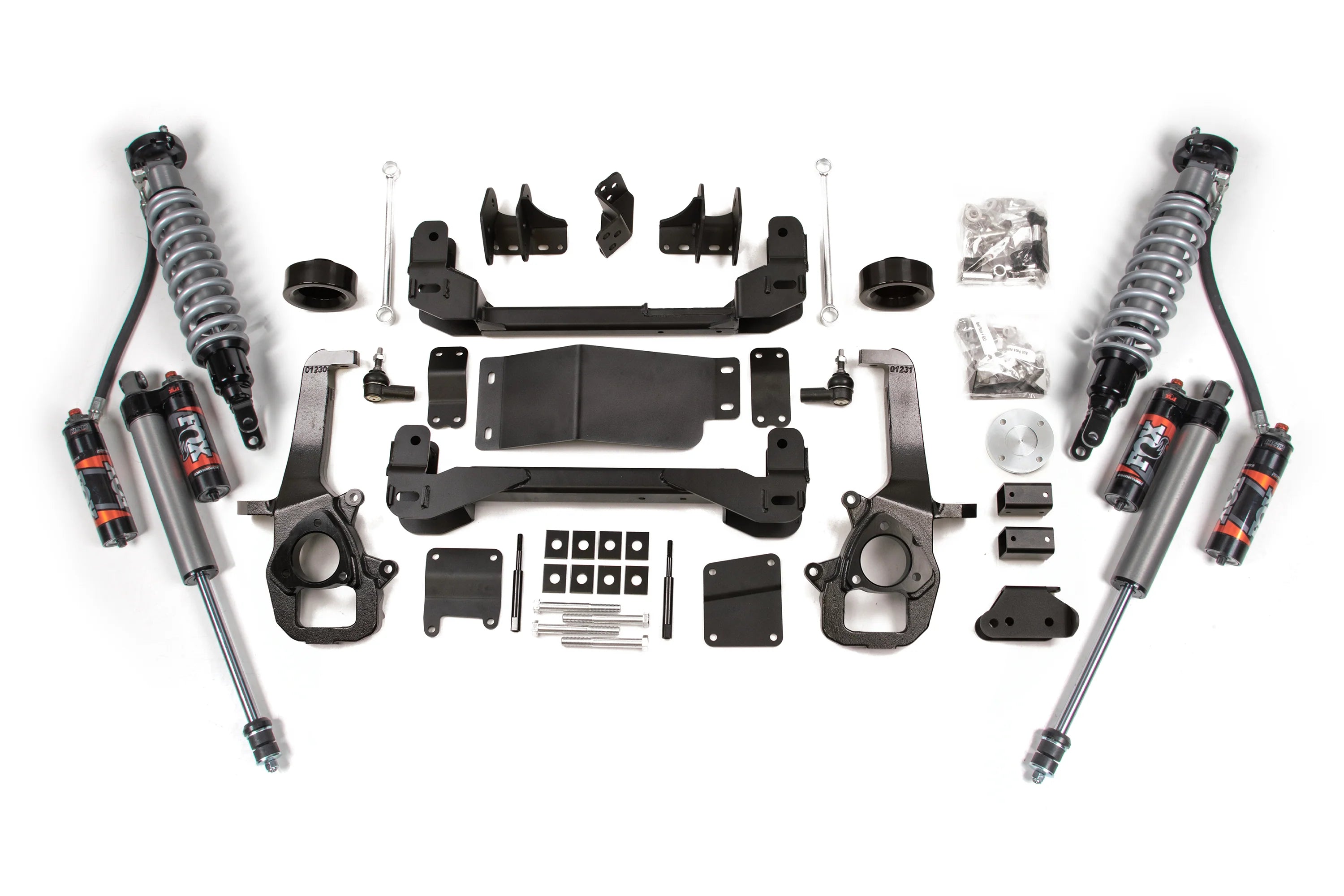 BDS Suspension 4 Inch Lift Kit FOX 2.5 Performance Elite Coilover (2014-2018 3.0L Cummins 4WD)