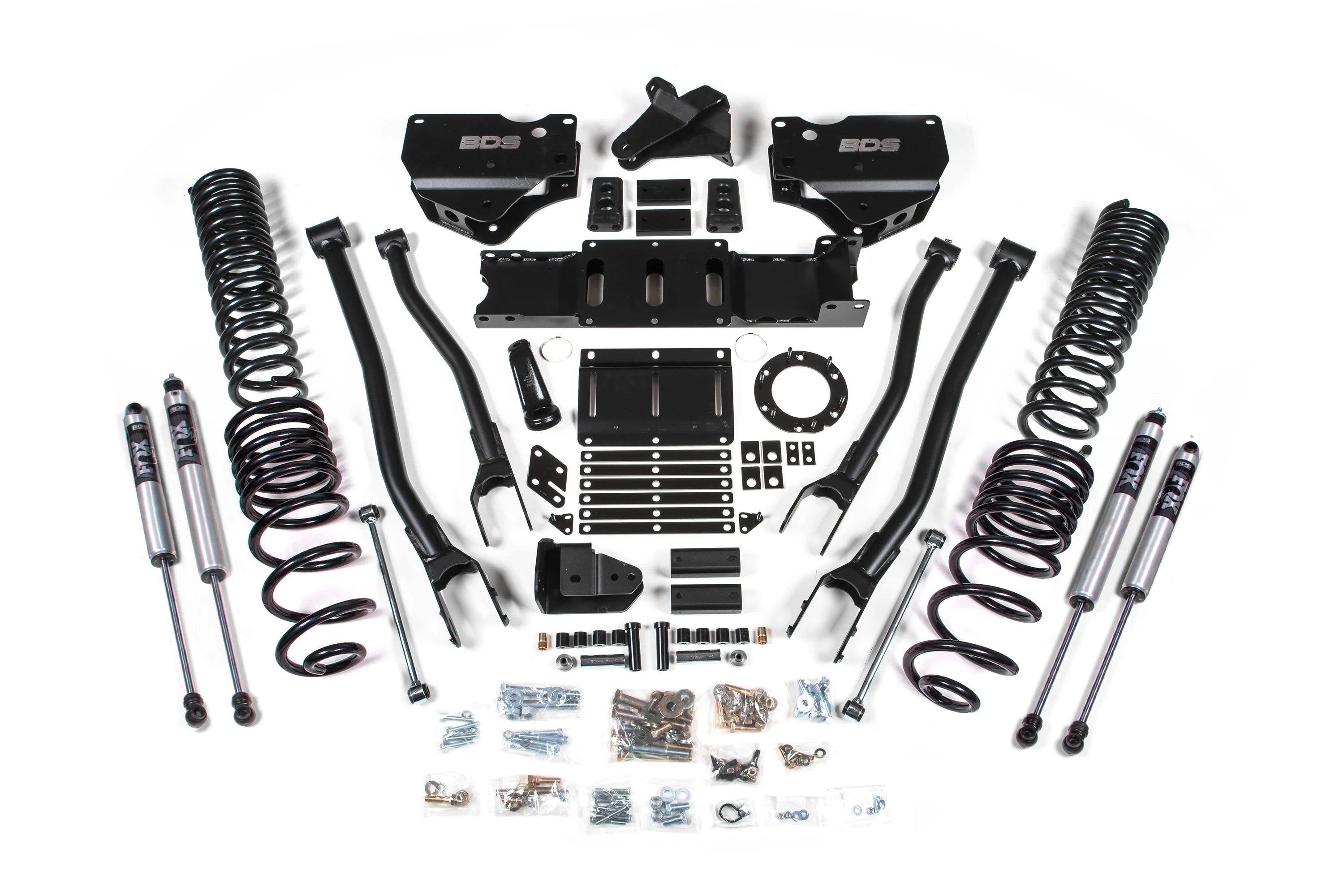 BDS Suspension 4 Inch Lift Kit w/ 4-Link (2019-2024 2500 6.7L Cummins 4WD)