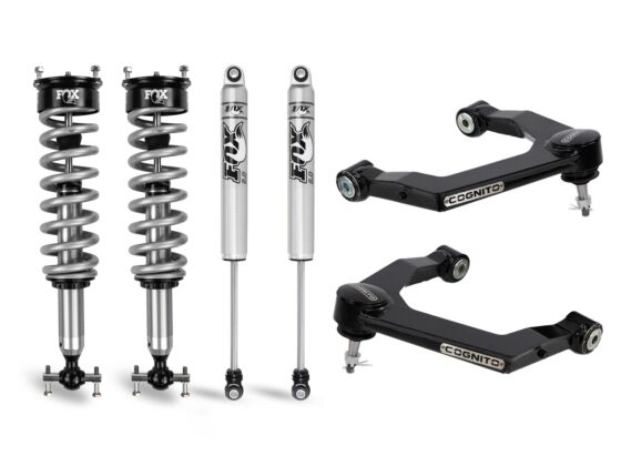 Cognito 3-Inch Performance Ball Joint Leveling Kit With Fox PS Coilover 2.0 IFP Shocks for 19-25 Silverado/Sierra 1500 2WD/4WD - Southern Diesel Supply