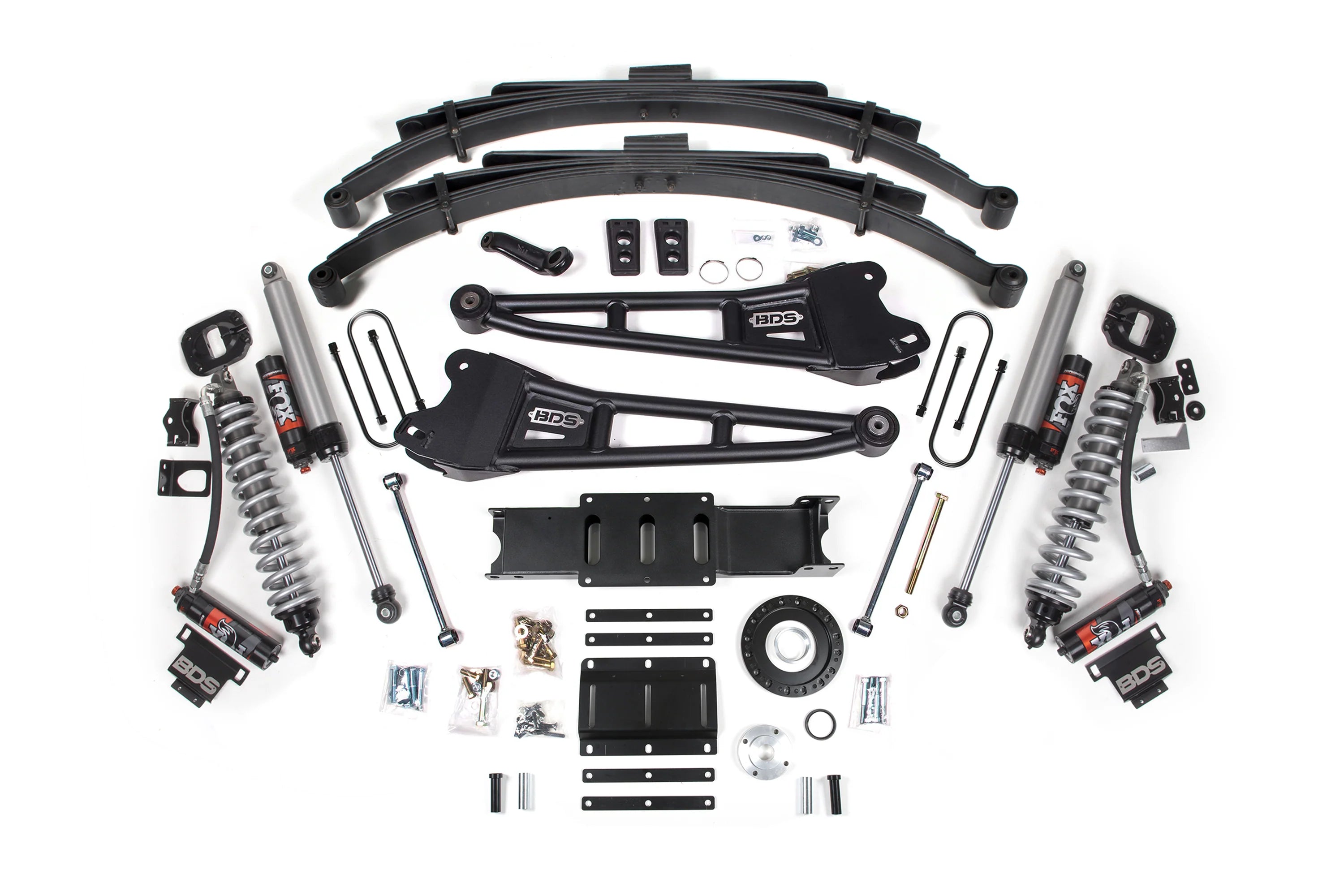 BDS Suspension 6 Inch Lift Kit FOX 2.5 Coil-Over Conversion (2013-2018 3500 6.7L Cummins 4WD)