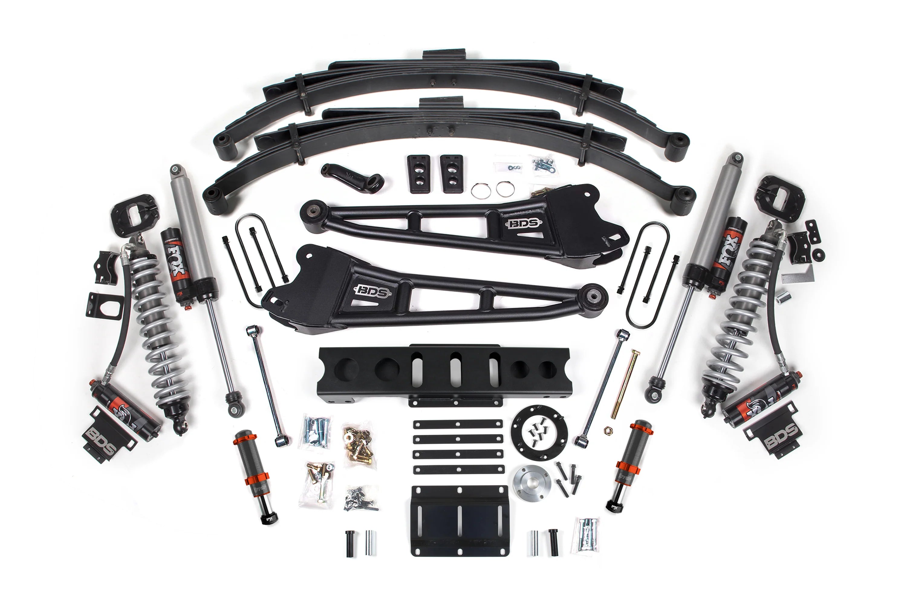 BDS Suspension 6 Inch Lift Kit FOX 2.5 Coil-Over Conversion (2013-2018 3500 6.7L Cummins 4WD)