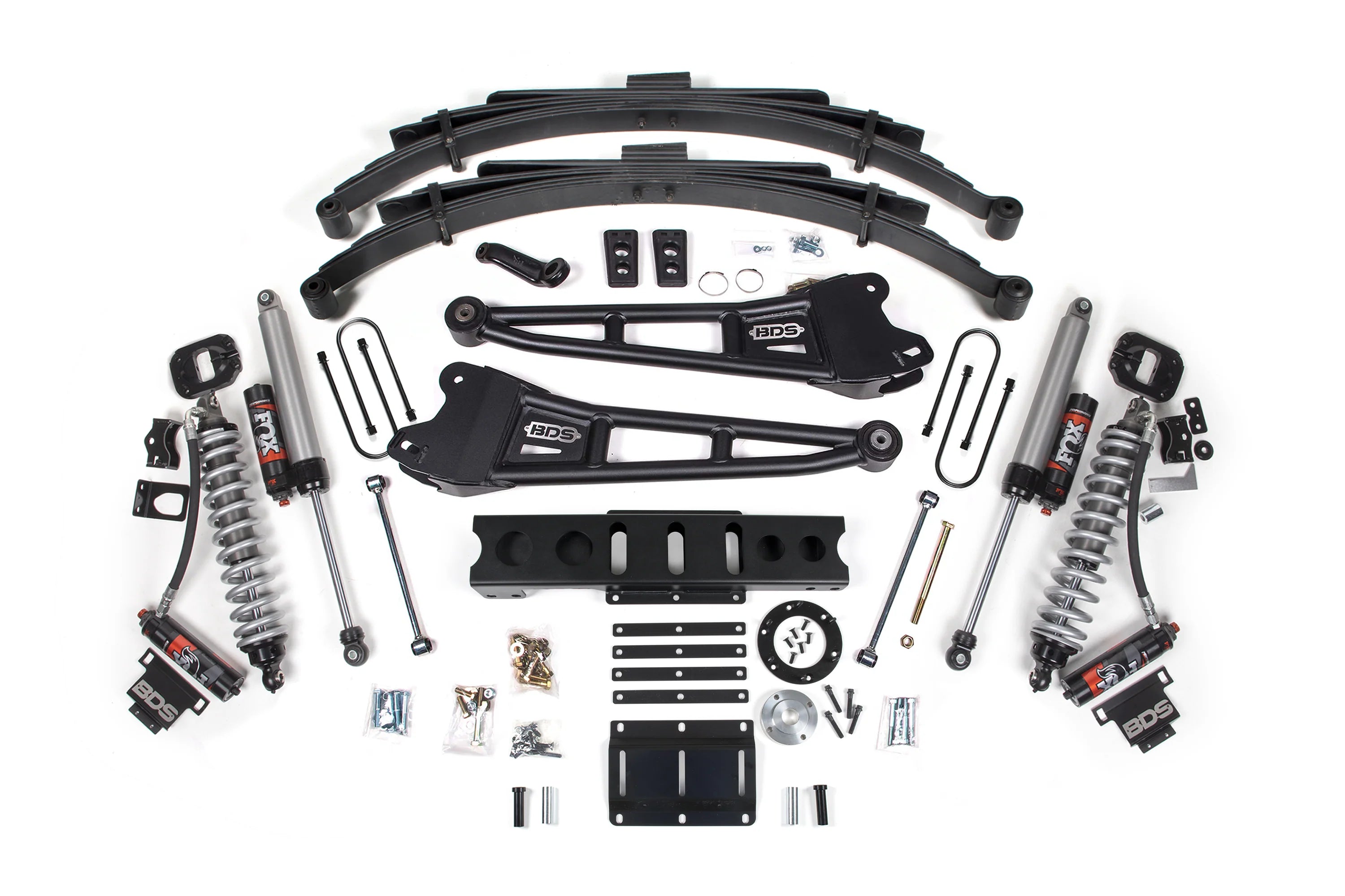 BDS Suspension 6 Inch Lift Kit FOX 2.5 Coil-Over Conversion (2013-2018 3500 6.7L Cummins 4WD)