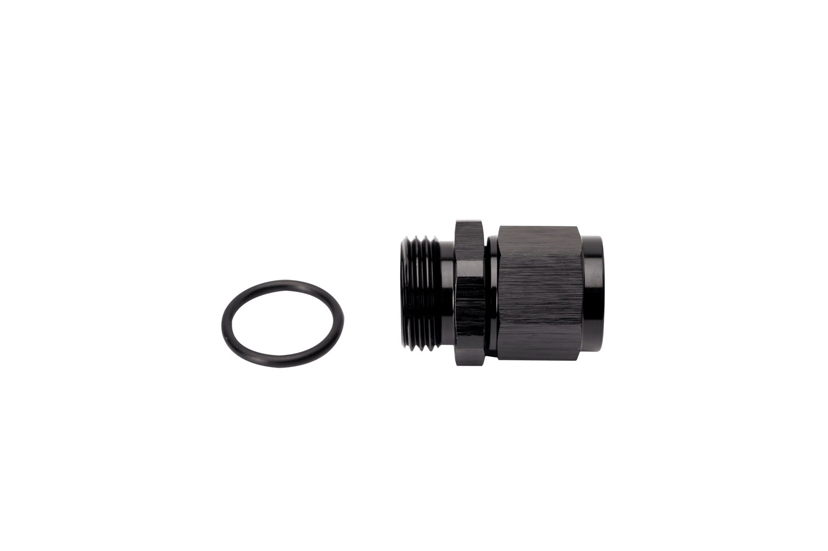 Fleece FPE - APT - 7814 - 10 - 90 Negative 8AN Female Swivel to 7/8 - 14 O - Ring - Southern Diesel Supply