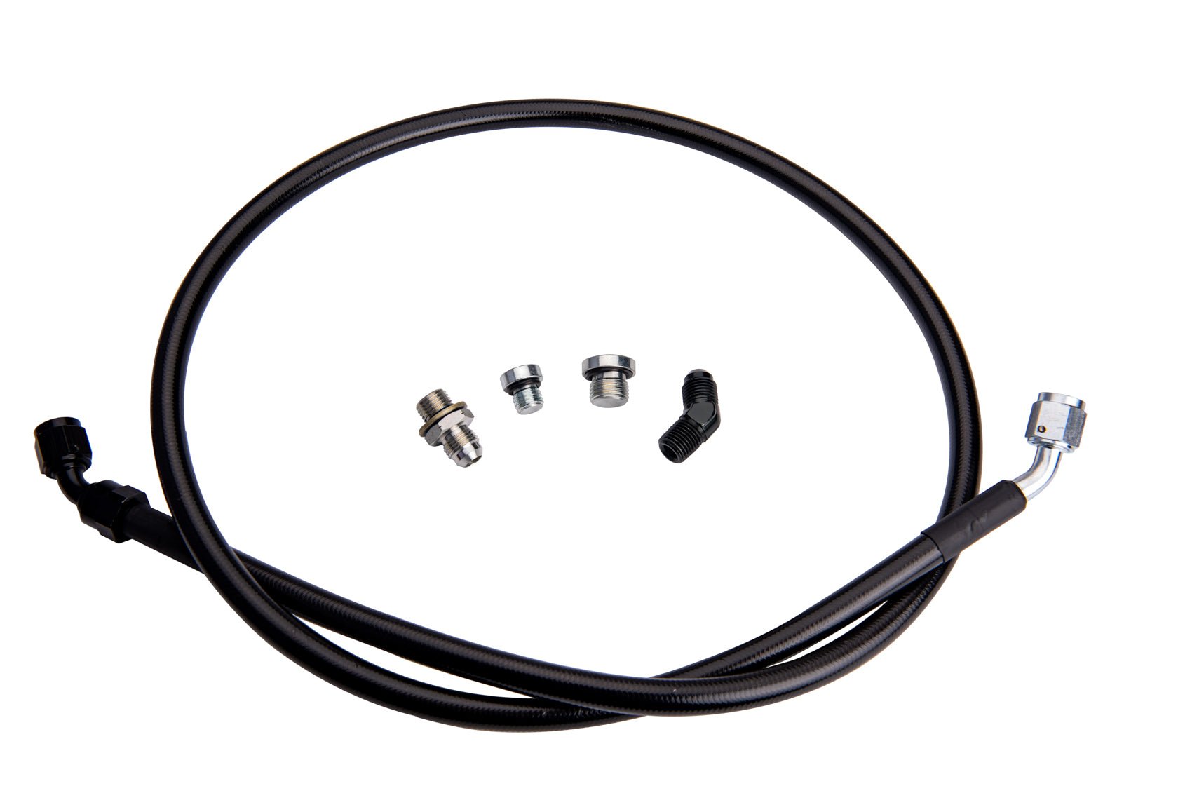 Fleece FPE - DTFL - S3S4 - 0116 Remote Turbo Oil Feed Line Kit for Duramax with 1/4 NPT Turbo Oil Inlet (S300/S400) (2001 - 2016 Duramax) - Southern Diesel Supply