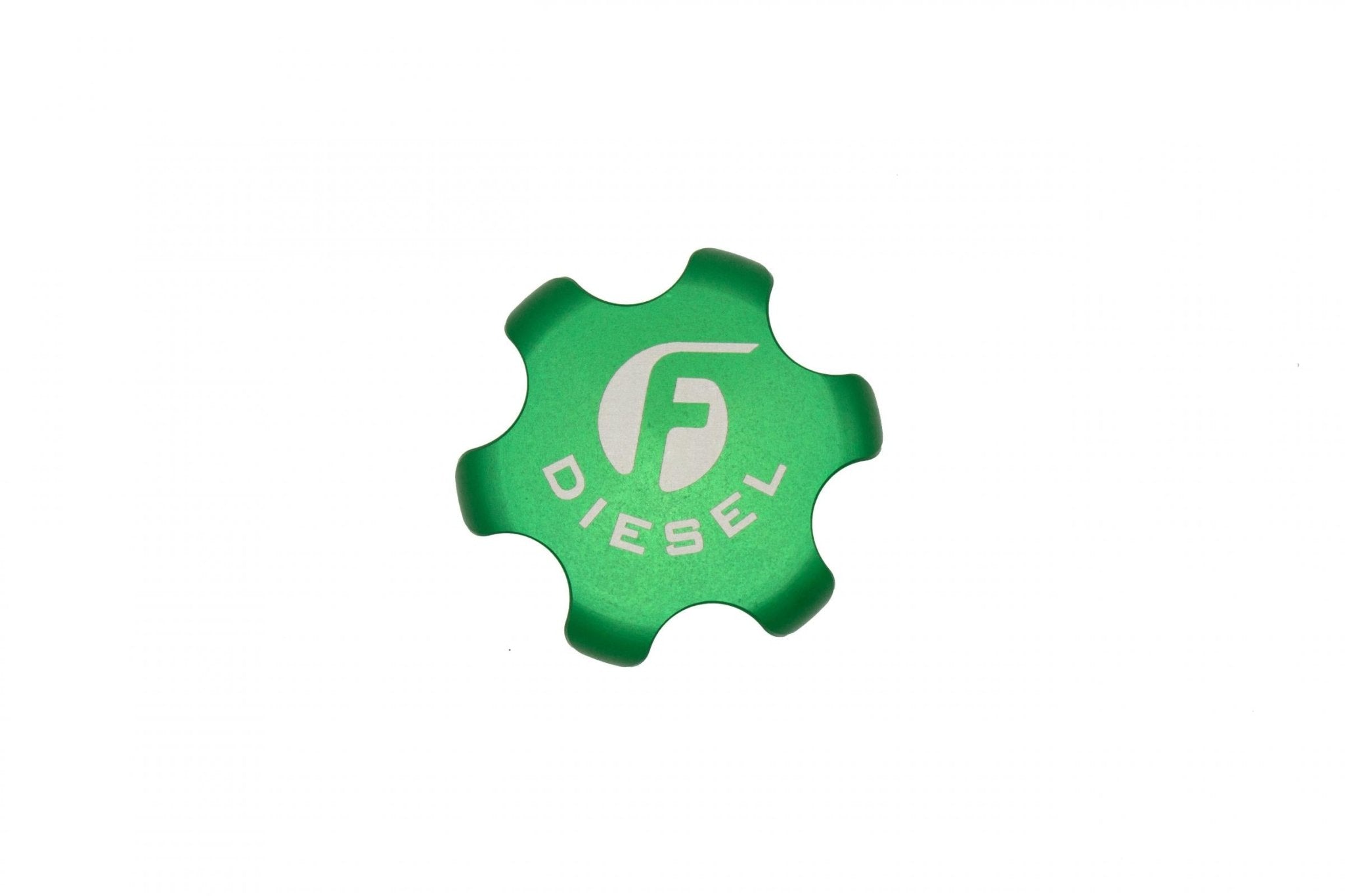 Fleece FPE - FC - 1316 - GRN Green Anodized Billet Fuel Cap (2013 - 2018 3.0L Cummins) - Southern Diesel Supply