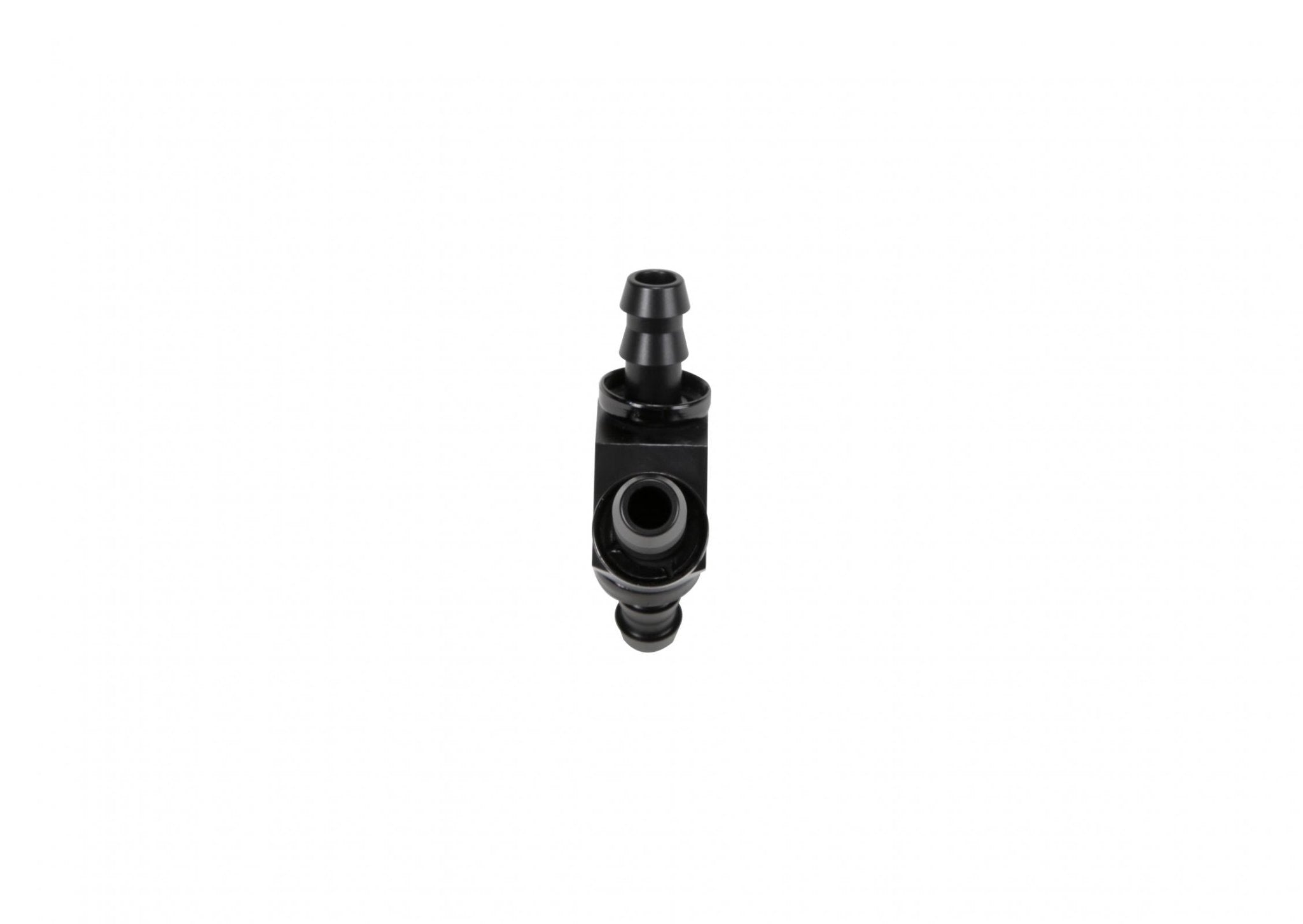 Fleece FPE - FIT - Y06 - BLK 3/8 Inch Black Anodized Aluminum Y Barbed Fitting (For - 6 Pushlock Hose) - Southern Diesel Supply