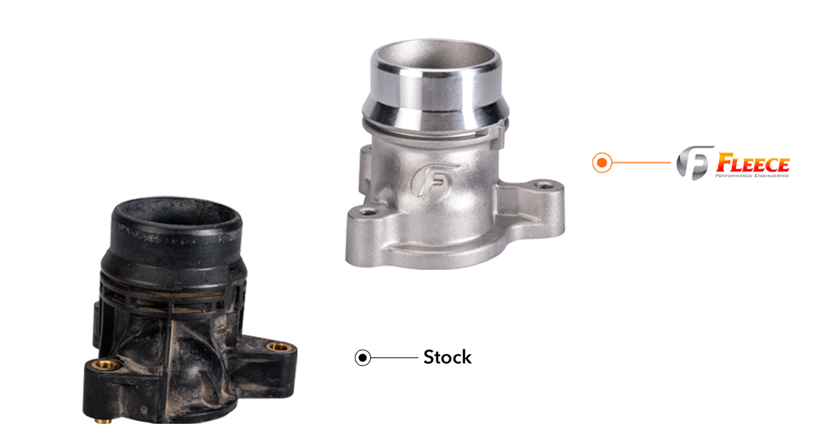 Fleece FPE - FMC - TH - 1125 Thermostat Housing Upgrade (2011 - 2025 Power Stroke) - Southern Diesel Supply