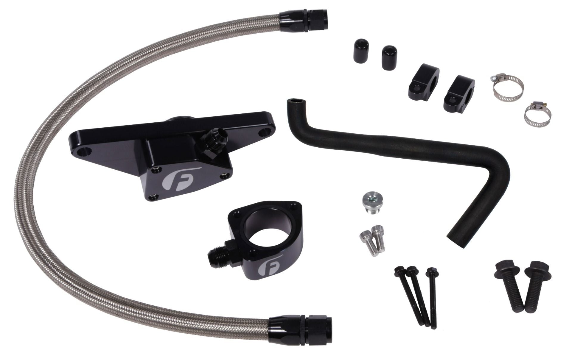 Fleece Performance Engineering | Fleece FPE - CLNTBYPS - CUMMINS - 0607 - SS Cummins Coolant Bypass Kit Auto Trans with Stainless Steel Braided Line (2006... - Southern Diesel Supply