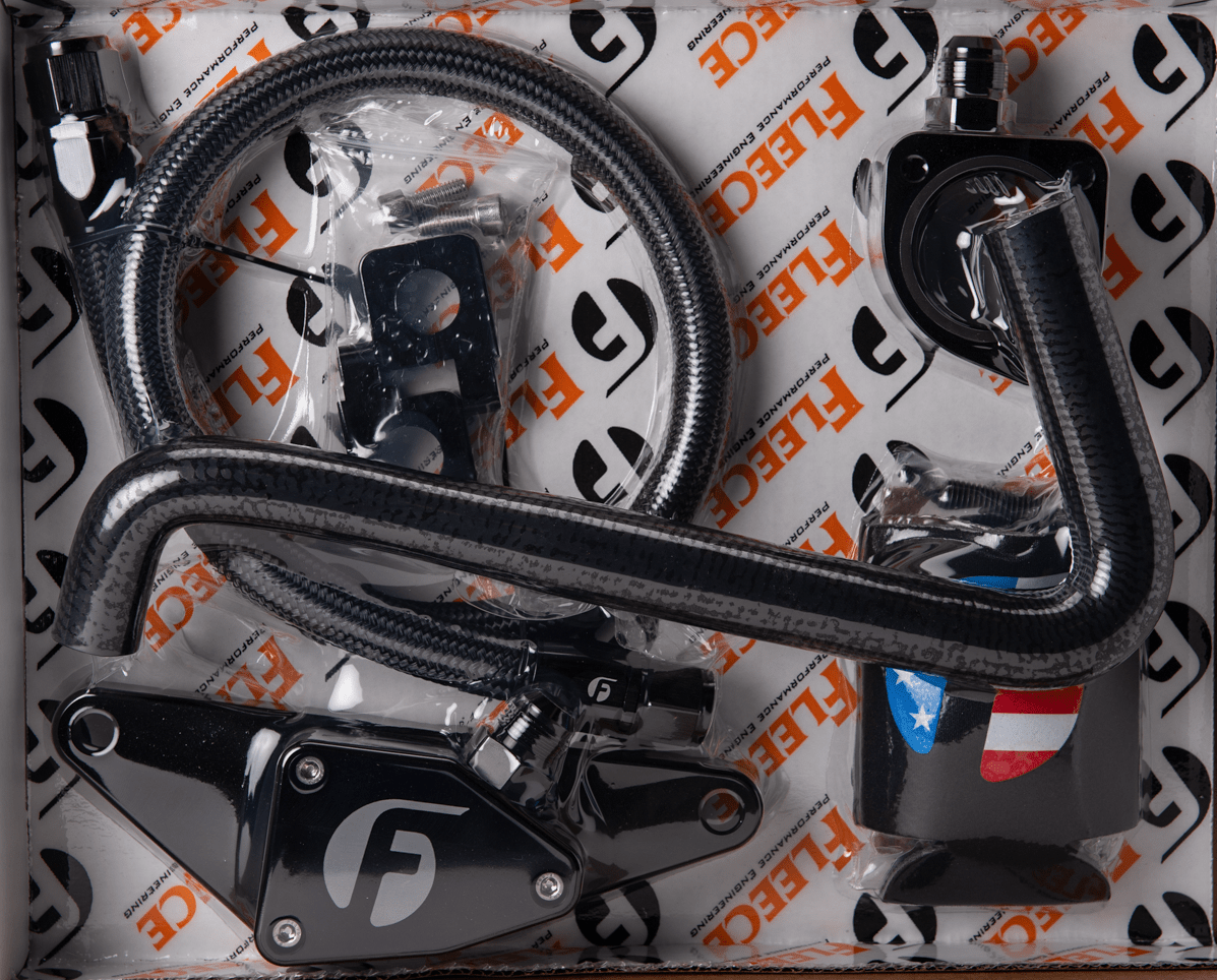 Fleece Performance Engineering | Fleece FPE - CLNTBYPS - CUMMINS - 0607 - SS Cummins Coolant Bypass Kit Auto Trans with Stainless Steel Braided Line (2006... - Southern Diesel Supply