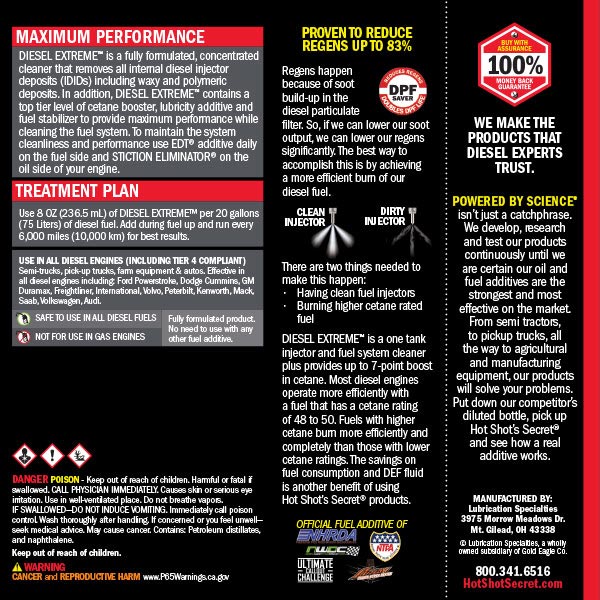 Hot Shot's Secret Diesel Extreme Fuel Additive - Southern Diesel Supply