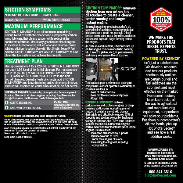 Hot Shot's Secret The Original Stiction Eliminator - Southern Diesel Supply