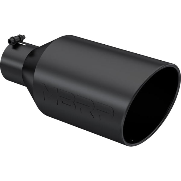 MBRP Rolled Angle Cut Exhaust Tip (4" Inlet, 8" Outlet) - Southern Diesel Supply