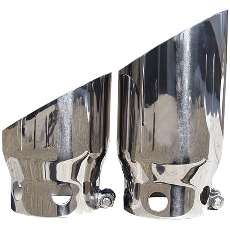 MBRP T5111 Factory Exhaust 5" Tip Cover Set (2008 - 2025 Power Stroke, Stock Exhaust) - Southern Diesel Supply