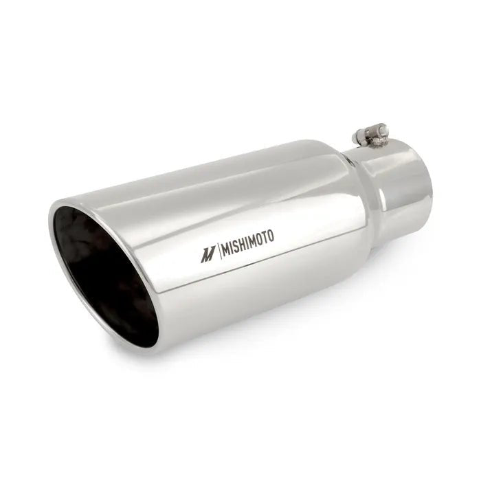 Mishimoto MMEXH - TIP - DSL56 6" Polished Angled Cut Rolled Edge Tip - Southern Diesel Supply