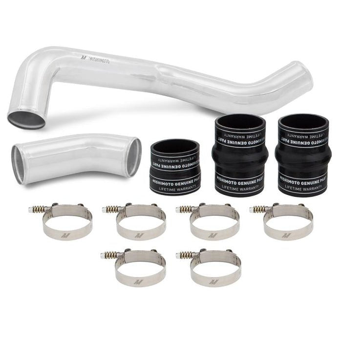 Mishimoto MMICP - DMAX - 17H Hot - Side Black Intercooler Pipe & Boot Kit (2017 - 2019 Duramax) - Southern Diesel Supply