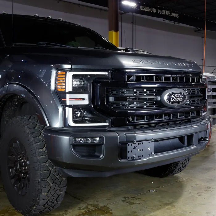 Mishimoto MMLP - F2D - 11 License Plate Relocation Bracket (2011 - 2016 Power Stroke) - Southern Diesel Supply