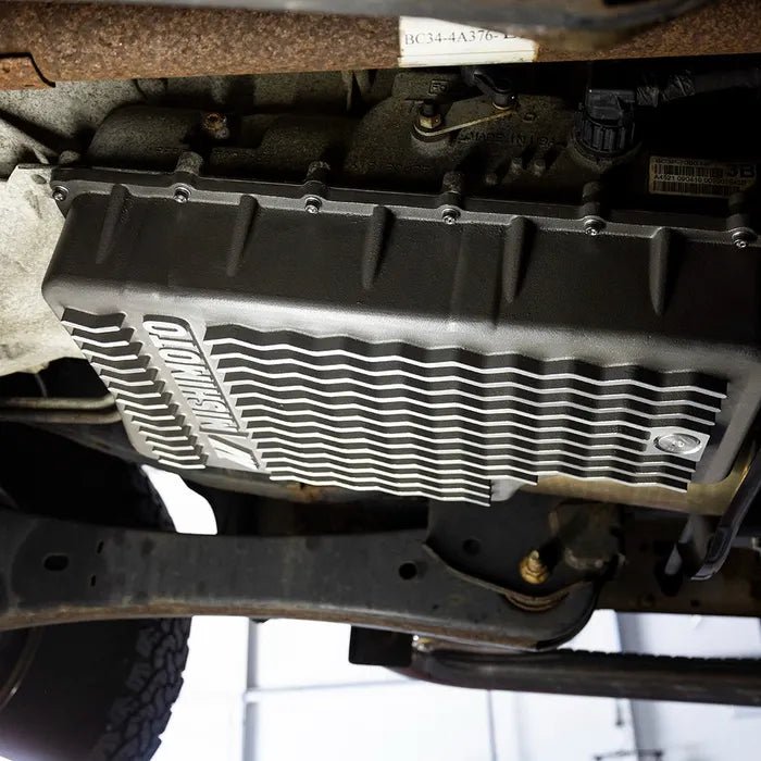 Mishimoto MMTP - F2D - 11 6R140 Cast Aluminum Transmission Pan (2011 - 2019 Power Stroke) - Southern Diesel Supply