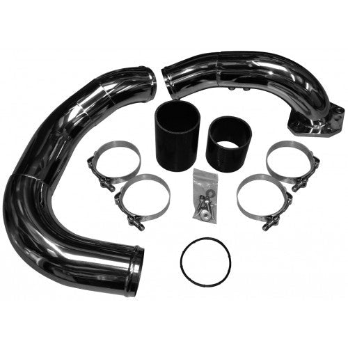 No Limit Fabrication 6.4 Coldside Kit 08 - 10 Ford Super Duty Power Stroke Stainless Raw No Limit Fabrication - Southern Diesel Supply