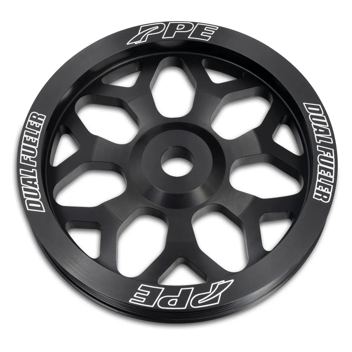 PPE 113061072 Billet Pulley Wheel 7Y - Spoke Style (2001 - 2010 Duramax) - Southern Diesel Supply