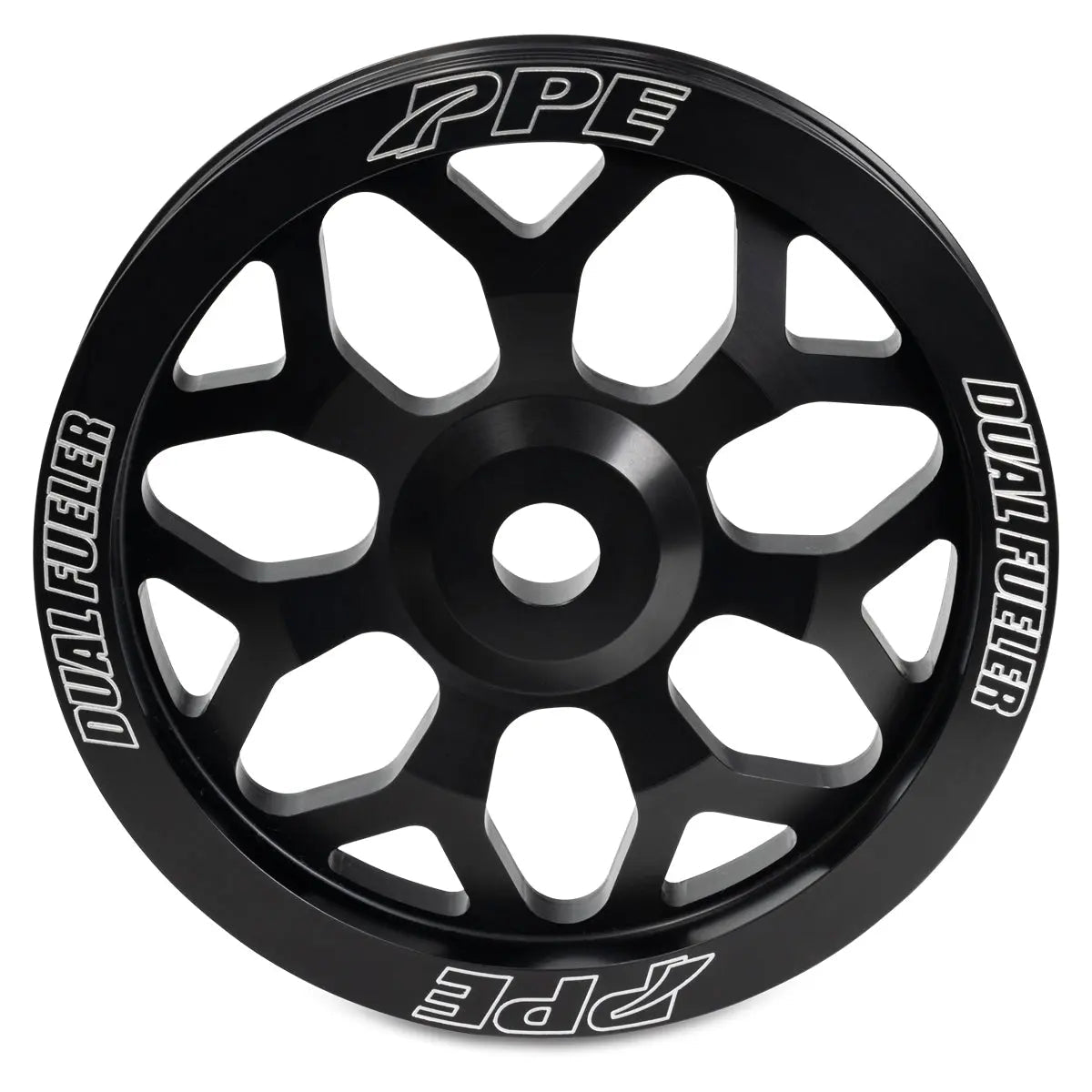 PPE 113061072 Billet Pulley Wheel 7Y - Spoke Style (2001 - 2010 Duramax) - Southern Diesel Supply