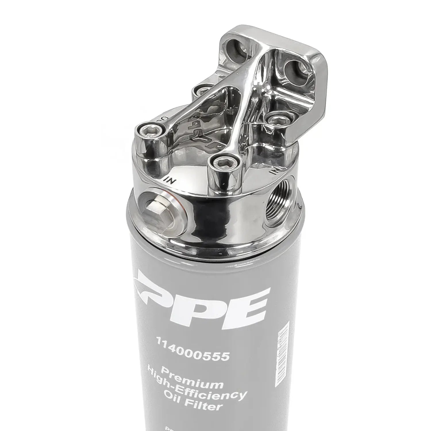 PPE 114002000 304 Stainless Steel Remote Filter Mount (2001 - 2010 Duramax) - Southern Diesel Supply