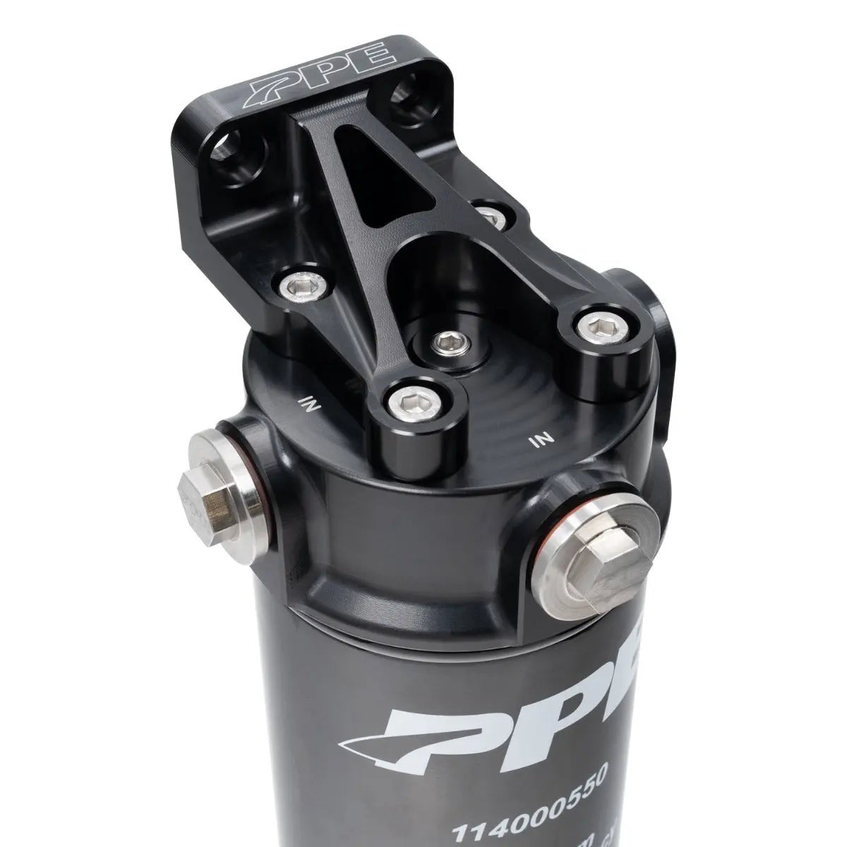 PPE 114002100 Aluminum Billet Remote Oil Filter Mount Kit (2001 - 2019 Duramax) - Southern Diesel Supply