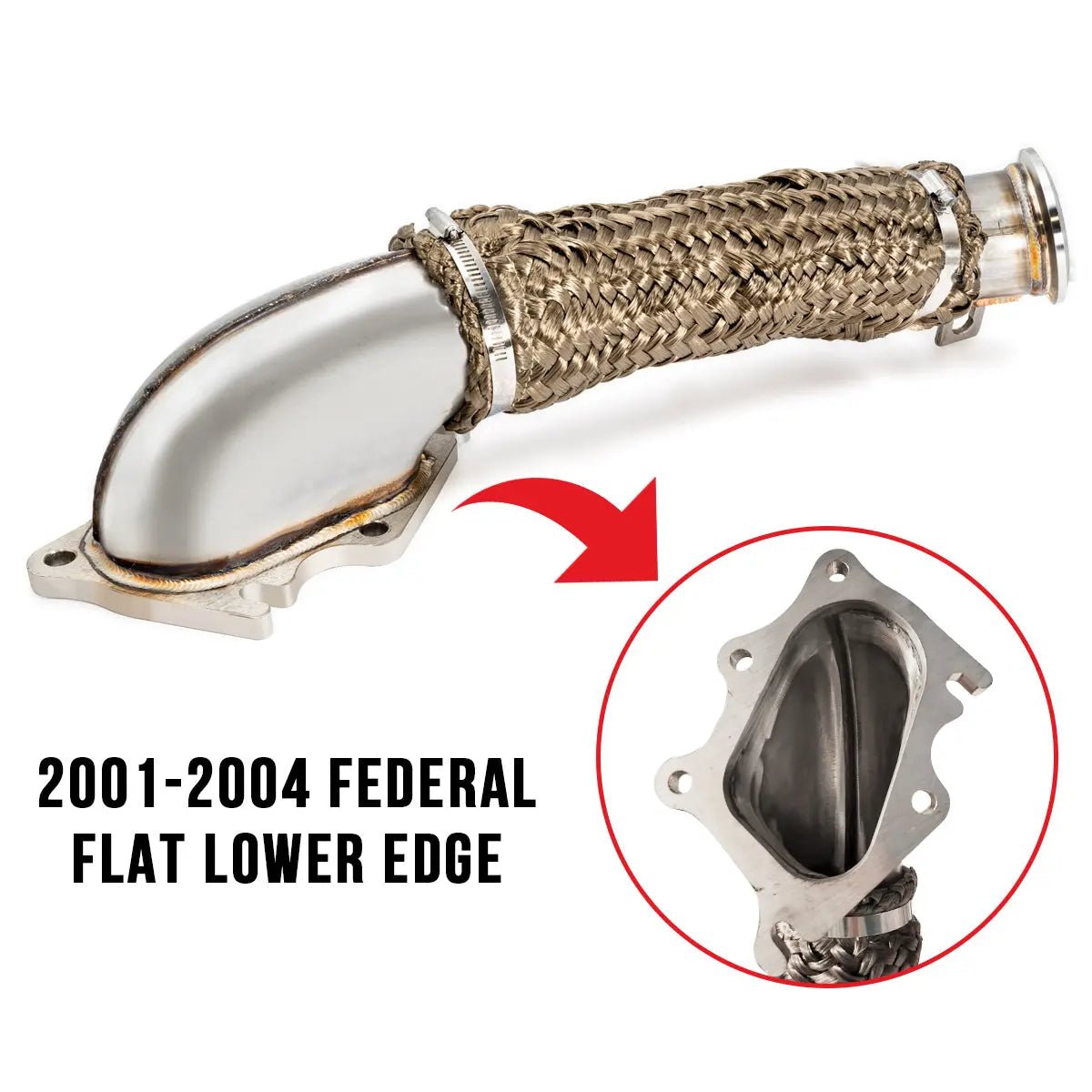 PPE 117000400 3" Stainless Steel Downpipe (2001 - 2004 Duramax) - Southern Diesel Supply