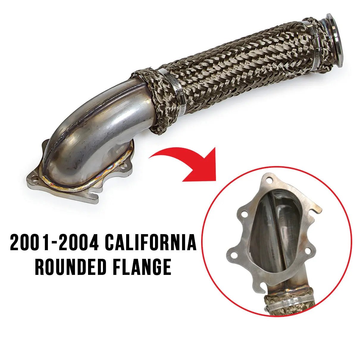 PPE 117000424 3" Stainless Steel Downpipe (2002 - 2004 Duramax CA Emissions) - Southern Diesel Supply