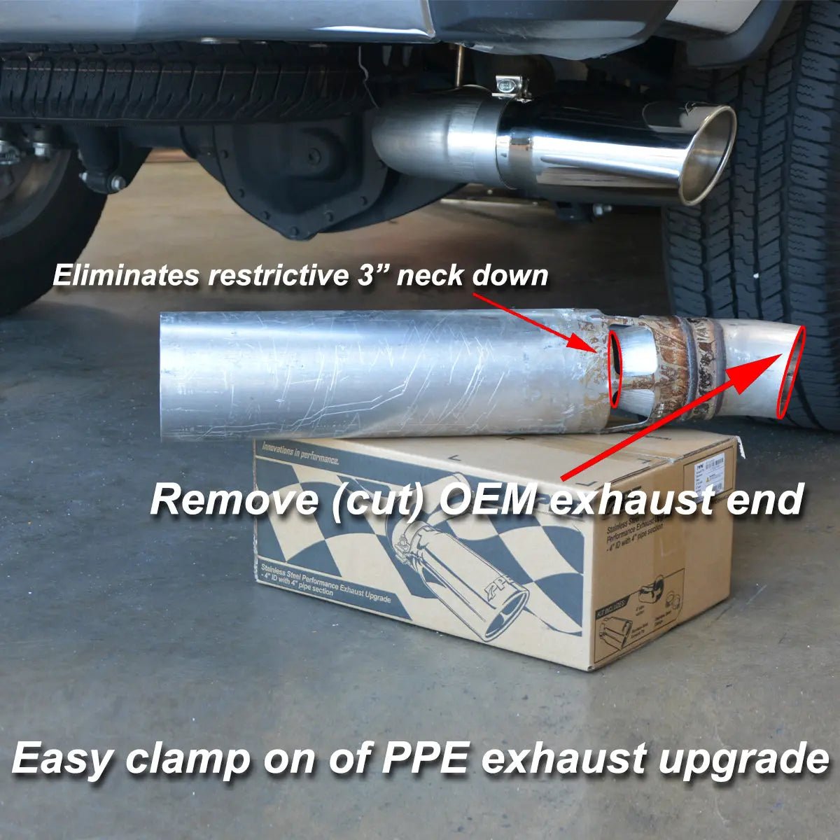 PPE 117020100 4" Tail Pipe Exhaust Tip (2007.5 - 2019 Duramax) - Southern Diesel Supply