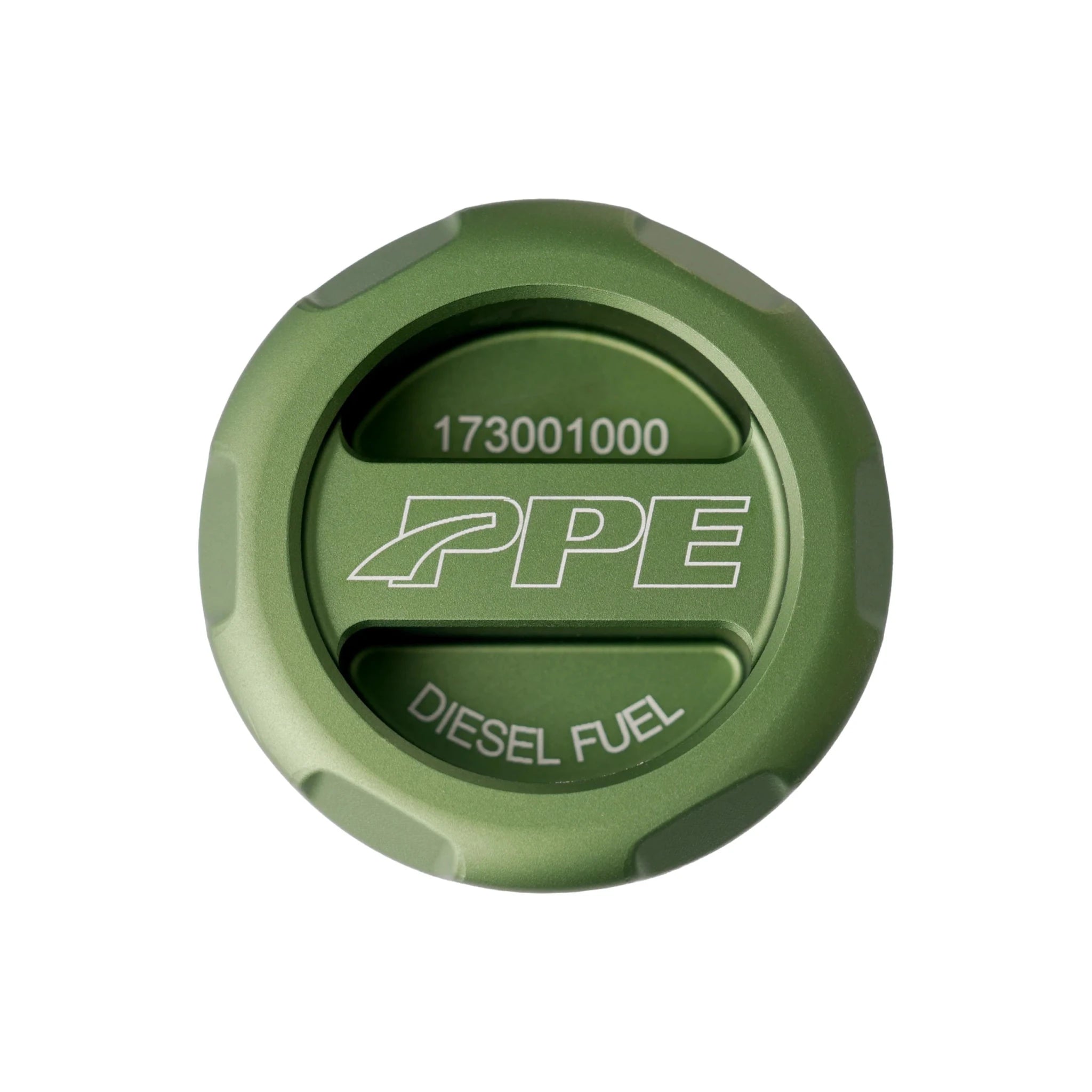 PPE 173001000 Billet Fuel Cap with Built - In Magnet (Anodized Green) (2020 - 2026 3.0L Duramax) - Southern Diesel Supply